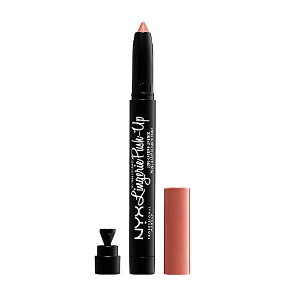 Amazon.com : NYX PROFESSIONAL MAKEUP Lip Lingerie Push-Up Long Lasting Plumping Lipstick - Dusk To Dawn (Warm Beige Nude) : Beauty & Personal Care