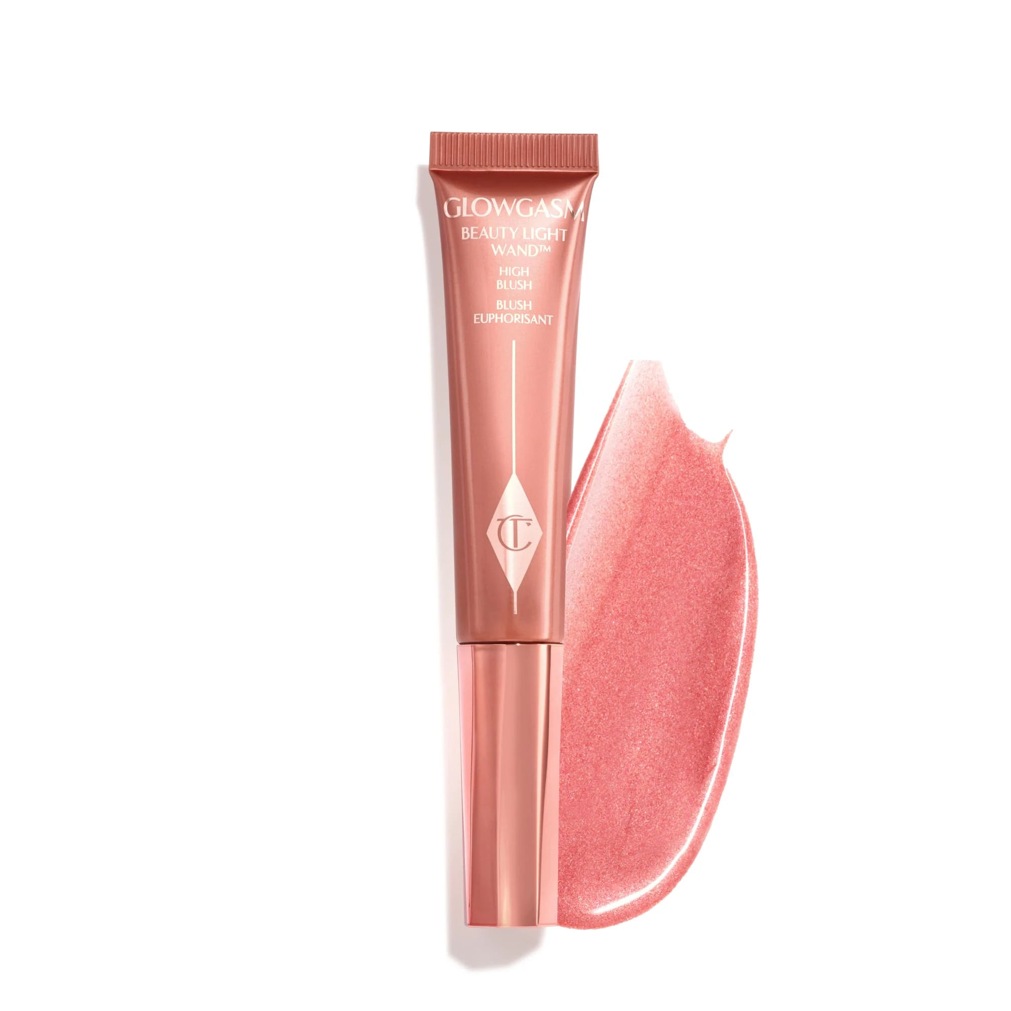 Amazon.com: Charlotte Tilbury Glowgasm Beauty Light Wand Liquid Highlighter Makeup - Soft-Focus Pink Highlighter & Blush for Cheeks - Pearlescent, Weightless Radiant Finish - Pinkgasm : Beauty & Personal Care