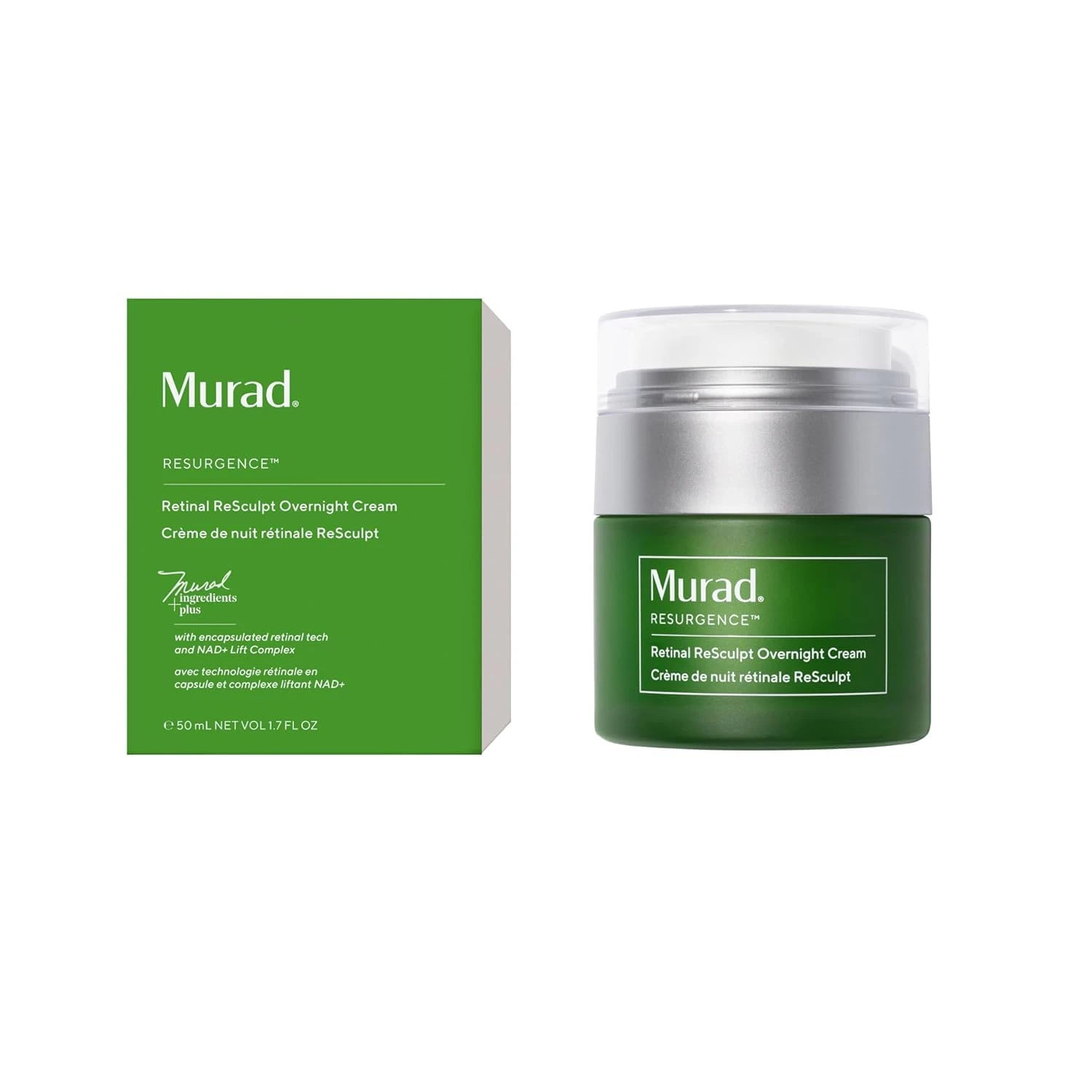 Amazon.com: Murad Retinal ReSculpt Overnight Cream – Anti-Aging Face & Neck Cream with Encapsulated Retinal & NAD+ – Firms, Lifts & Hydrates Skin – 1.7 Fl Oz : Beauty & Personal Care