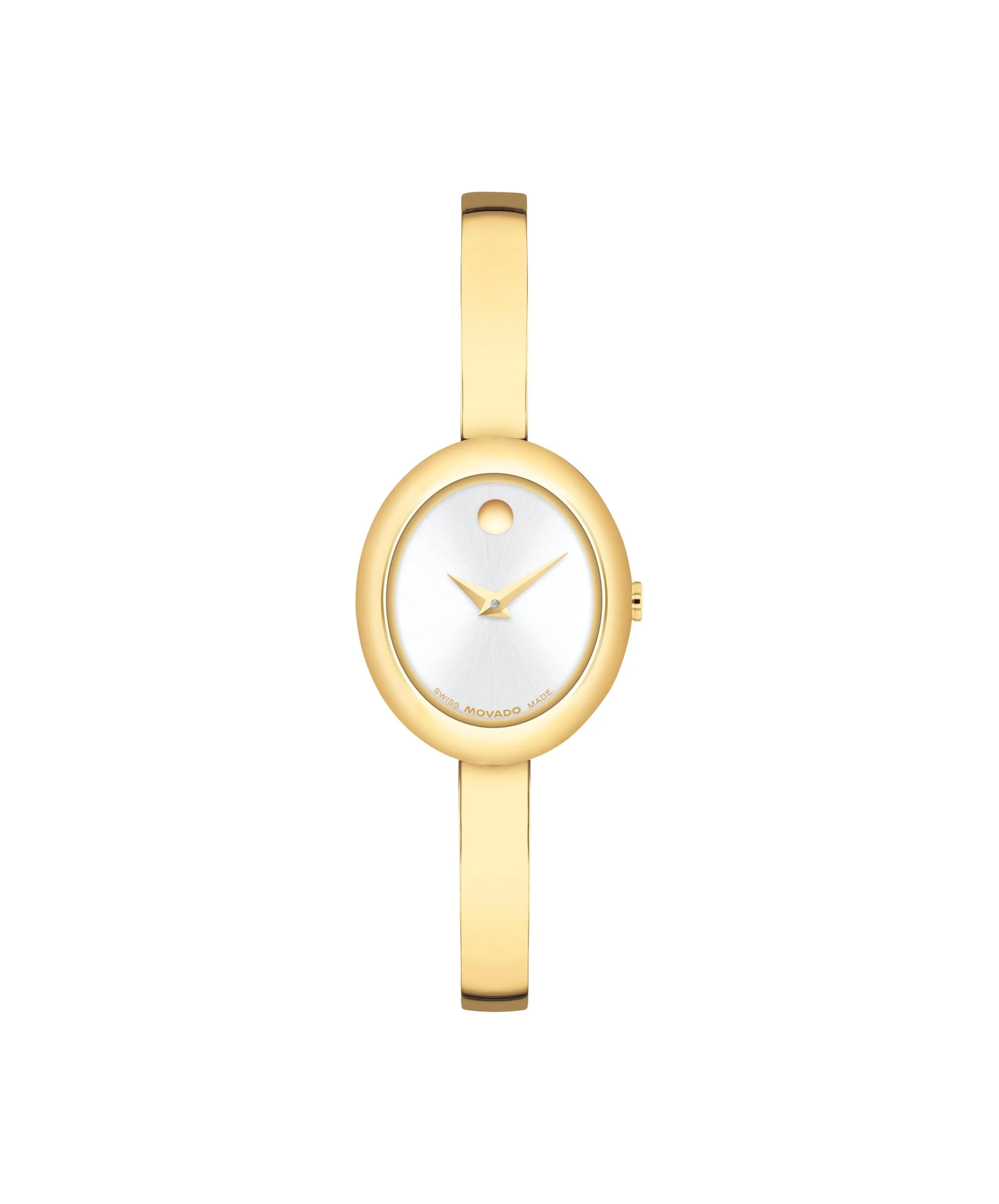 Amazon.com: Movado Museum Bangle Oval Women's Watch, Swiss Quartz Movement, Stainless Steel, Luxury Timepiece - Gift for Her - 21.5mm : Clothing, Shoes & Jewelry