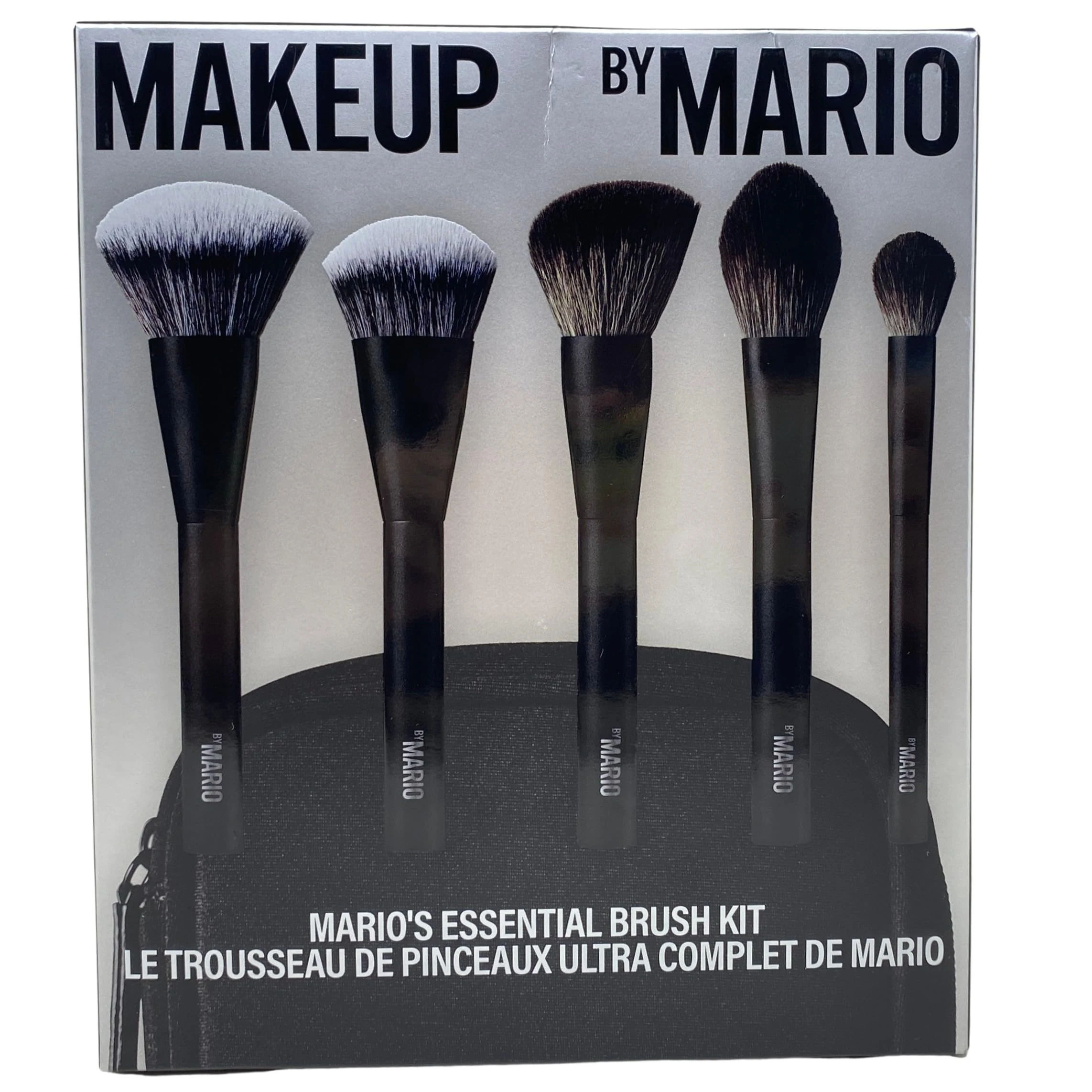 Amazon.com: MAKEUP BY MARIO Mario’s Essential 5-Piece Travel Face Brush Set with Case. LIMITED EDITION : Beauty & Personal Care