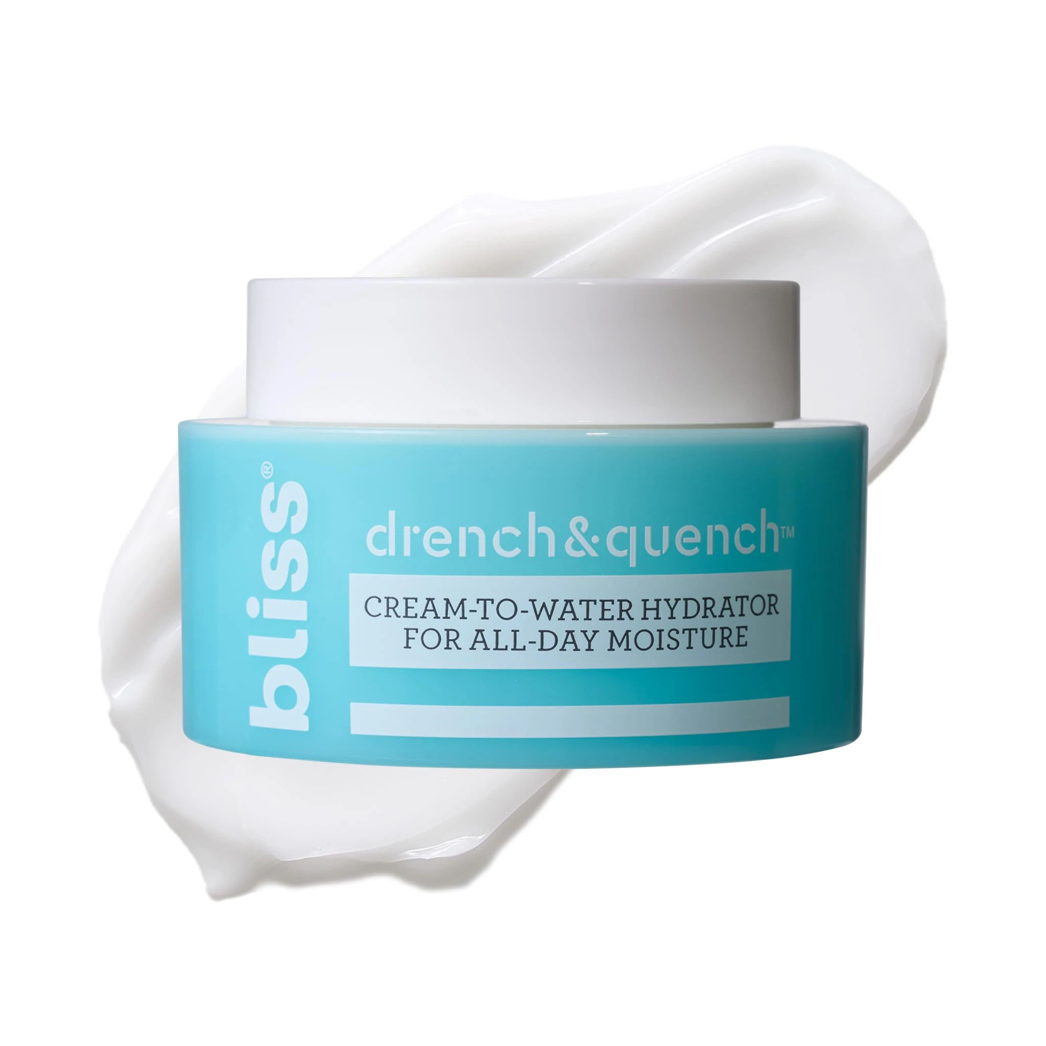 Amazon.com: Bliss Drench & Quench Hyaluronic Acid Cream to Water Moisturizer | Lightweight Face Cream with 4 Types of Hyaluronic Acid for All Day Hydration and Plump Skin | Clean Vegan & Cruelty Free 1.7 fl oz : Beauty & Personal Care