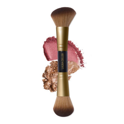 Amazon.com: LAURA GELLER NEW YORK Cosmetic Professional Makeup Brushes - Cruelty-Free - 09 Dual-Ended Blush and Bronzer Brush : Beauty & Personal Care
