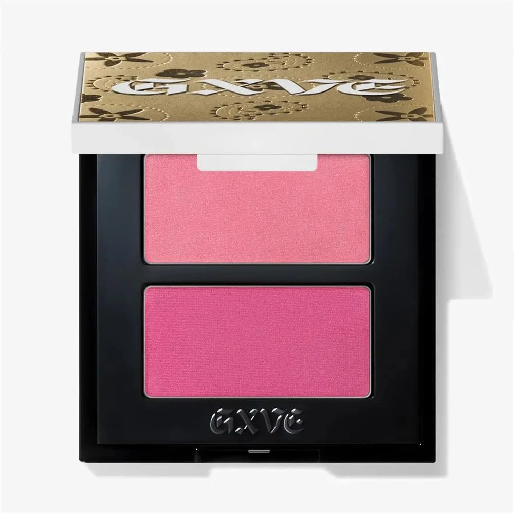 Amazon.com : GXVE Feelin' Cheeky Amplifying Blush Duo in Ex-Girlfriend (Bright Pink) : Beauty & Personal Care