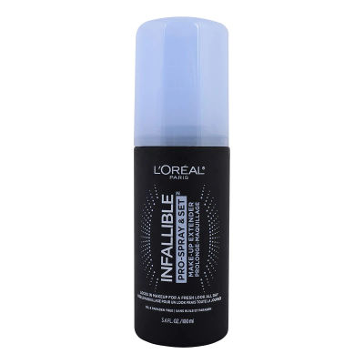 Amazon.com: L'Oreal Paris Makeup Infallible Pro-Spray and Set Makeup Extender Setting Spray, 3.4 Ounce : Beauty & Personal Care