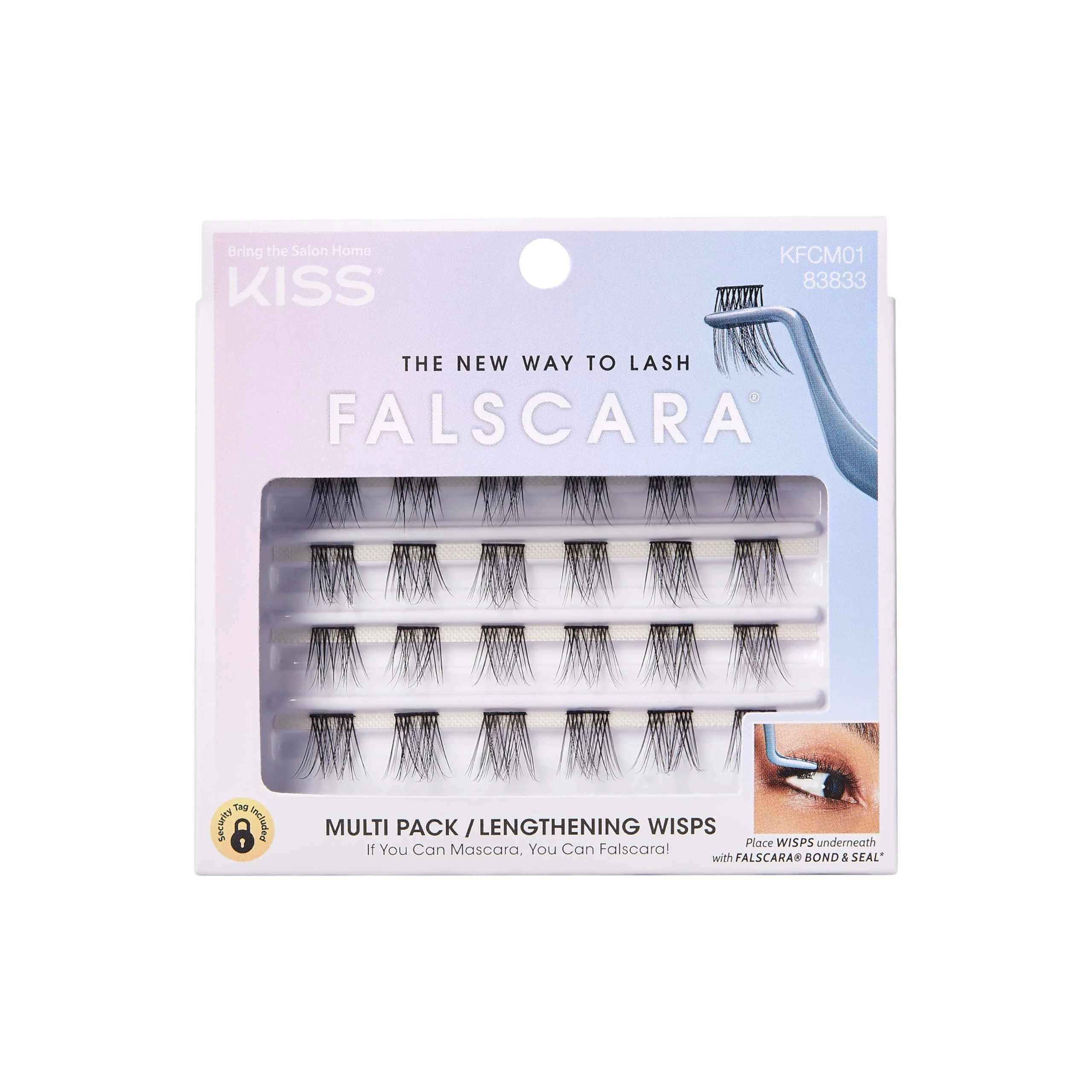 Amazon.com: KISS Falscara DIY Eyelash Extension Lengthening Wisps - Featherlight Synthetic Reusable Artificial Eyelashes Multipack of 24 Mini Lash Clusters for that Authentic Eyelash Extension Look : Everything Else