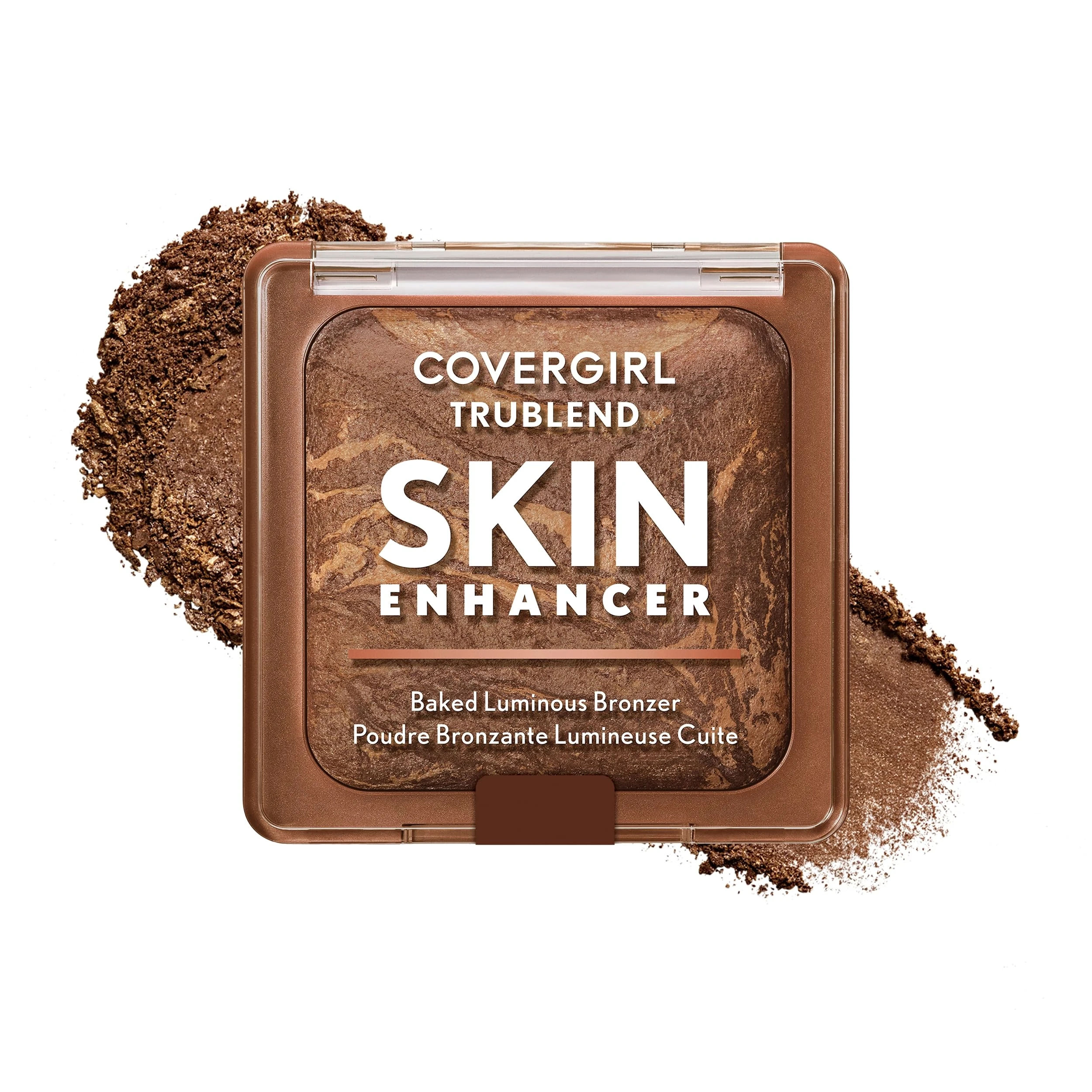 Amazon.com : COVERGIRL TruBlend Skin Enhancer Baked Luminous Bronzer, with Hyaluronic Acid & White Rose Extract, Blends Seamlessly - 330 Sweet Espresso (Deep Bronze with Gold Swirls) : Beauty & Personal Care