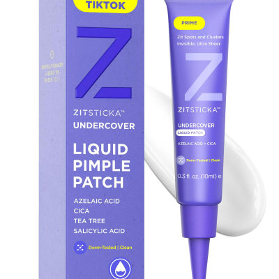Amazon.com : ZitSticka Liquid Pimple Patch - Invisible Pimple Patches for Face, Pimple Cream, Salicylic Acid Spot Cover For Face, Liquid Pimple Patch Large & Clear Fits to Makeup (0.3oz,10ml) : Beauty & Personal Care