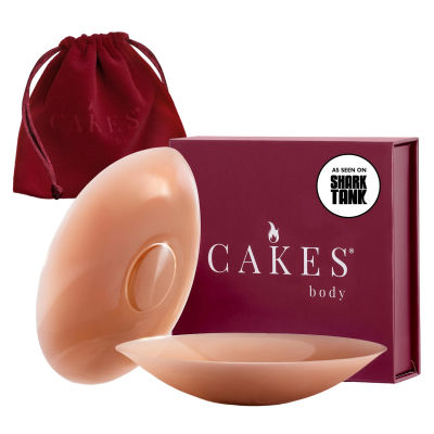CAKES Body® sticky Circle Nipple Covers for Women - The Viral Sticky Boobs With an Adhesive-free nip nook™ - Silicone Nipple Covers with Travel Pouch - Caramel, Itty Bitty Size (AA-A) at Amazon Women’s Clothing store