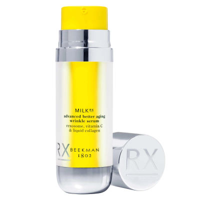 Amazon.com: Beekman 1802 Milk RX Advanced Better Aging Wrinkle Serum – Target Wrinkles & Brighten Dark Spots With Liquid Collagen Peptide & Goat Milk Exosomes, Fragrance Free, Safe for Sensitive Skin, 1.5 fl. oz : Beauty & Personal Care