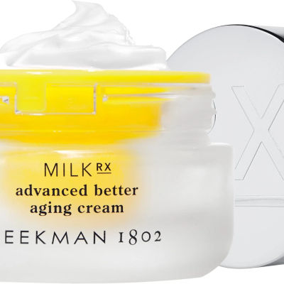 Amazon.com: Beekman 1802 Milk RX Advanced Better Aging Face Cream Mini, Goat Milk Protein Exosomes & Polypeptide Facial Moisturizer, Doctor Formulated for Collagen Boosting & Firming, Fragrance Free, 0.51 Fl Oz : Beauty & Personal Care