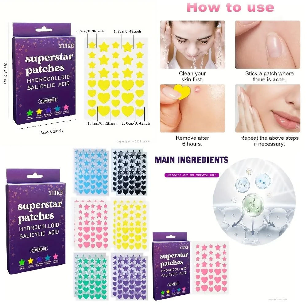 R.E.F.Y Duo Face Brush + Bonus Acne Patch (36 Pieces) Tea Tree Oil Facial Water Gel