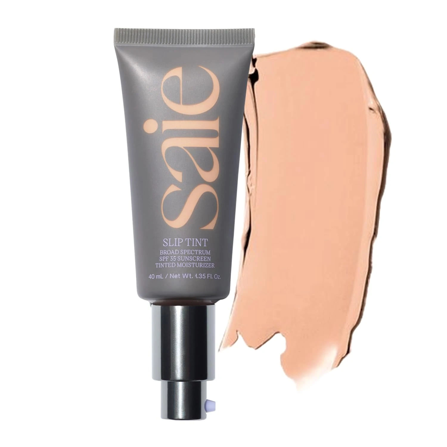 Amazon.com: Saie Slip Tint Tinted Moisturizer with SPF 35 - Light Coverage, Glowy Skin Tint & Mineral Sunscreen for Face with Hydrating Hyaluronic Acid - Summer Makeup Essential - Shade Three + Half (1.35 oz) : Beauty & Personal Care