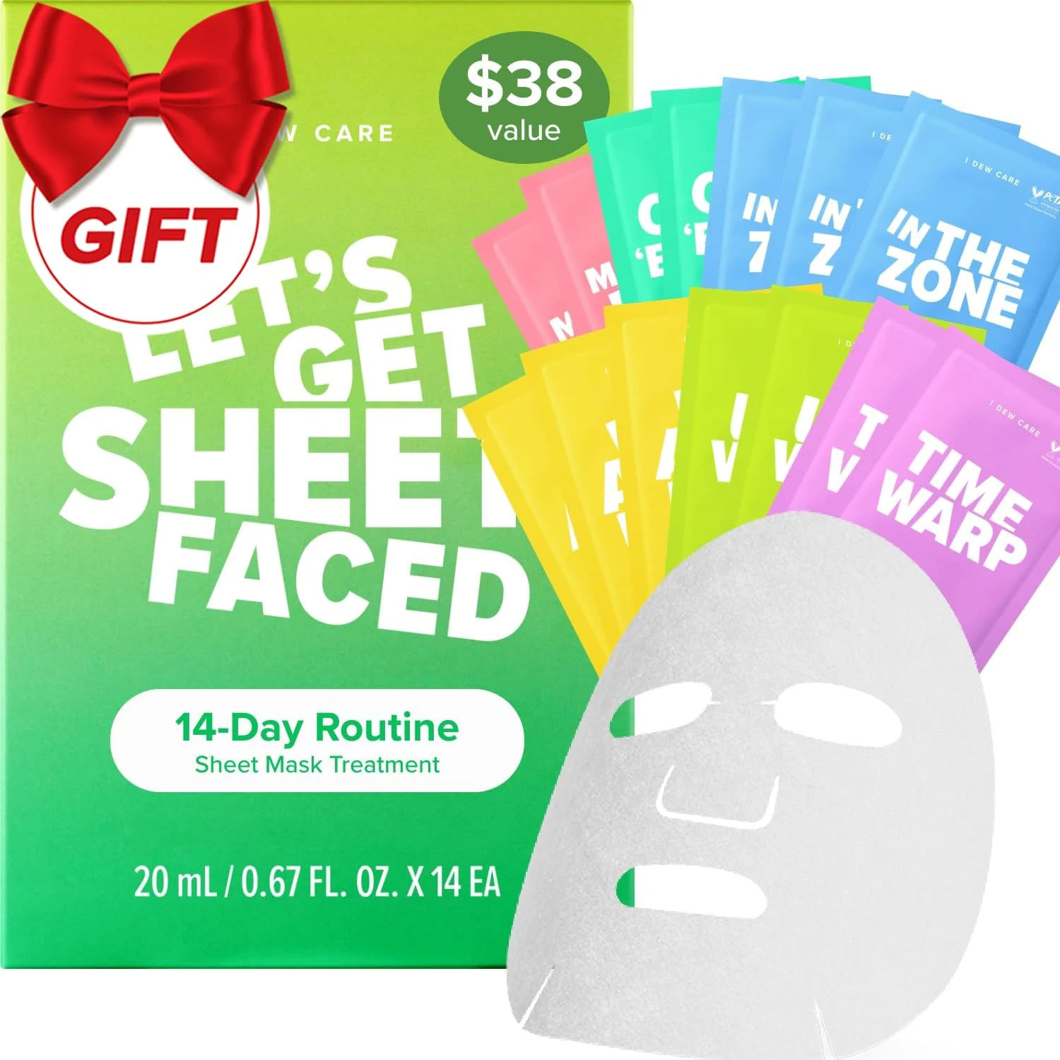 Amazon.com : I DEW CARE Collagen Sheet Mask Variety Pack - 14 Days Facial Masks Skincare Korean | Hydrating Collagen Face Mask, Moisturizing Beauty Skin Care, Sheet Masks for Women, Stocking Stuffers,14EA : Beauty & Personal Care