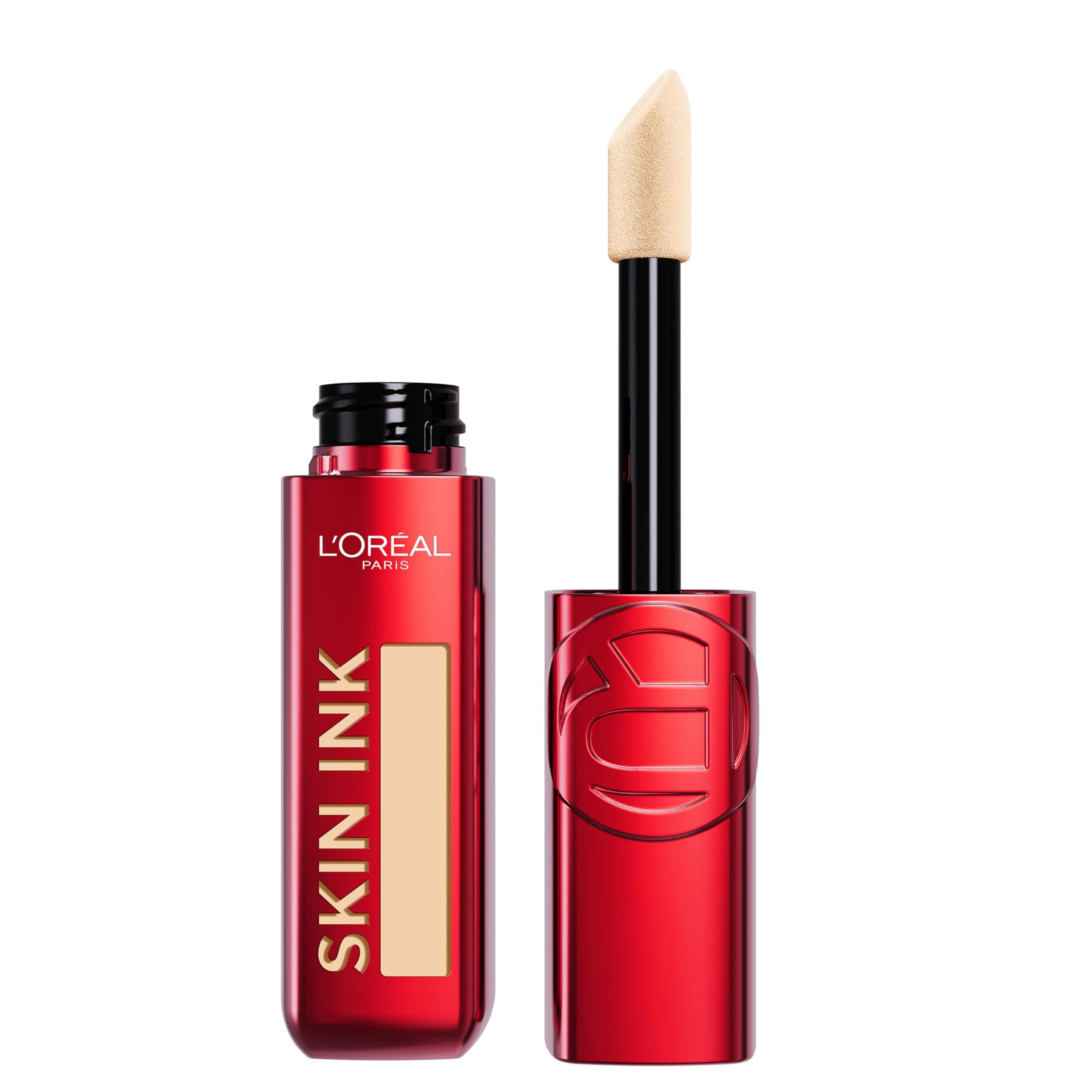 Amazon.com : L'Oreal Paris Infallible Skin Ink 2-in-1 Foundation Concealer Hybrid Face Makeup, up to 48HR Transfer-Resistant with Medium Coverage, 125 Light Warm : Beauty & Personal Care