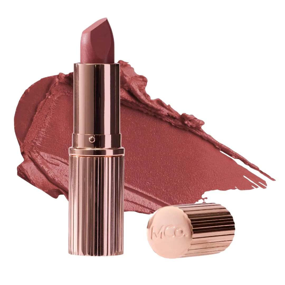 Amazon.com : MCoBeauty - Crème Matte Luxe Lipstick - Long-Lasting Hydrating Soft Matte Lipstick with Square-Tip Bullet - Very Shelley, Taupe Nude Shade - 3.5g - Lip Makeup : Beauty & Personal Care