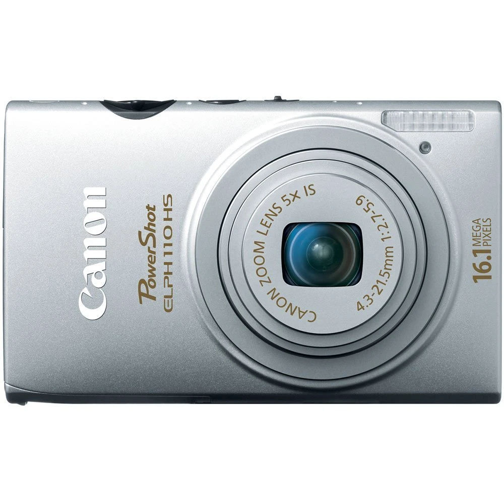 Canon Cameras US 6036B001 PowerShot ELPH 110 HS 16.1 MP CMOS Digital Camera with 5X Optical Image Stabilized Zoom 24mm Wide-Angle Lens and 1080p Full HD Video Recording (Silver)