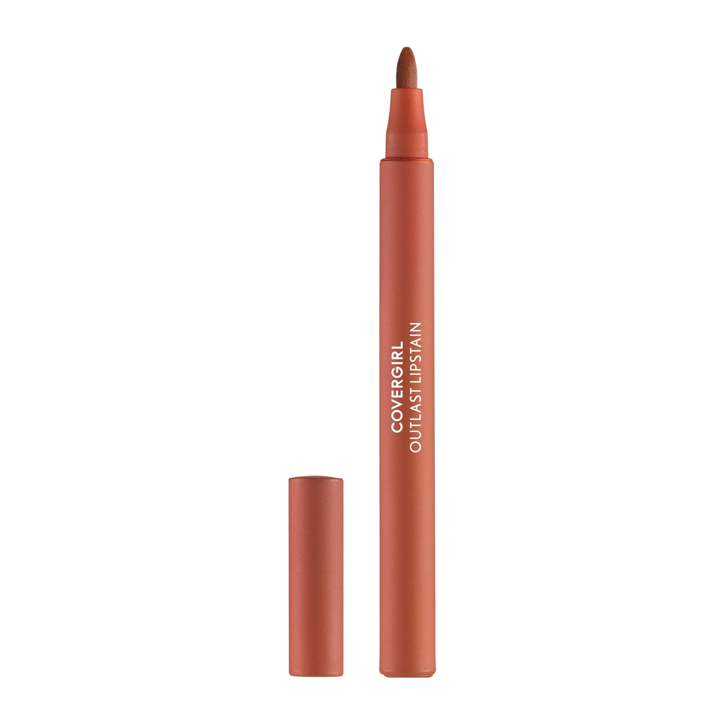 Amazon.com : Covergirl Outlast, 35 Canyon, Lipstain, Smooth Application, Precise Pen-Like Tip, Transfer-Proof, Satin Stained Finish, Vegan Formula, 0.06oz : Beauty & Personal Care