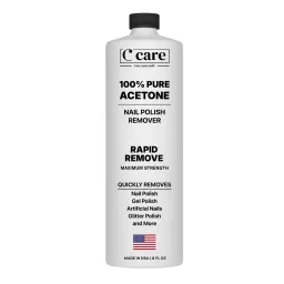 Amazon.com : 100% Pure Acetone Nail Polish Remover | Professional Quality | Easy To Use | Rapidly Removes Natural, Gel, Acrylic, and Glitter Nails | 8 Fl oz : Beauty & Personal Care