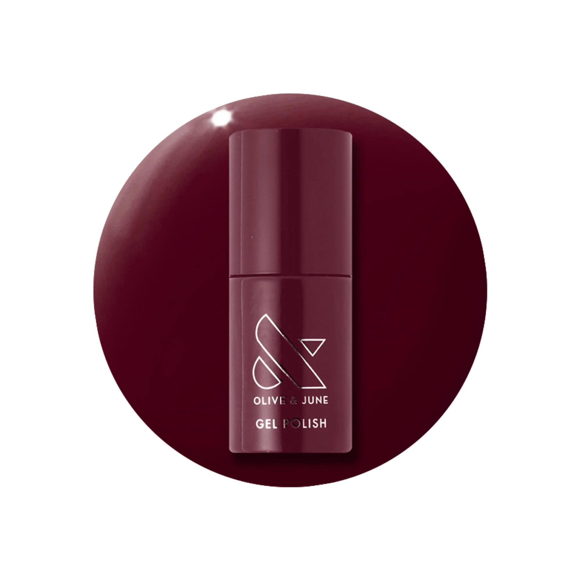 Olive & June Gel Polish | UV LED Nail Lamp Needed | Long Lasting Formula | Up to 21 Days of Wear | Damage-Free Removal | Salon-Quality Manicure Pedicure at Home| Obsessed Dark Ruby