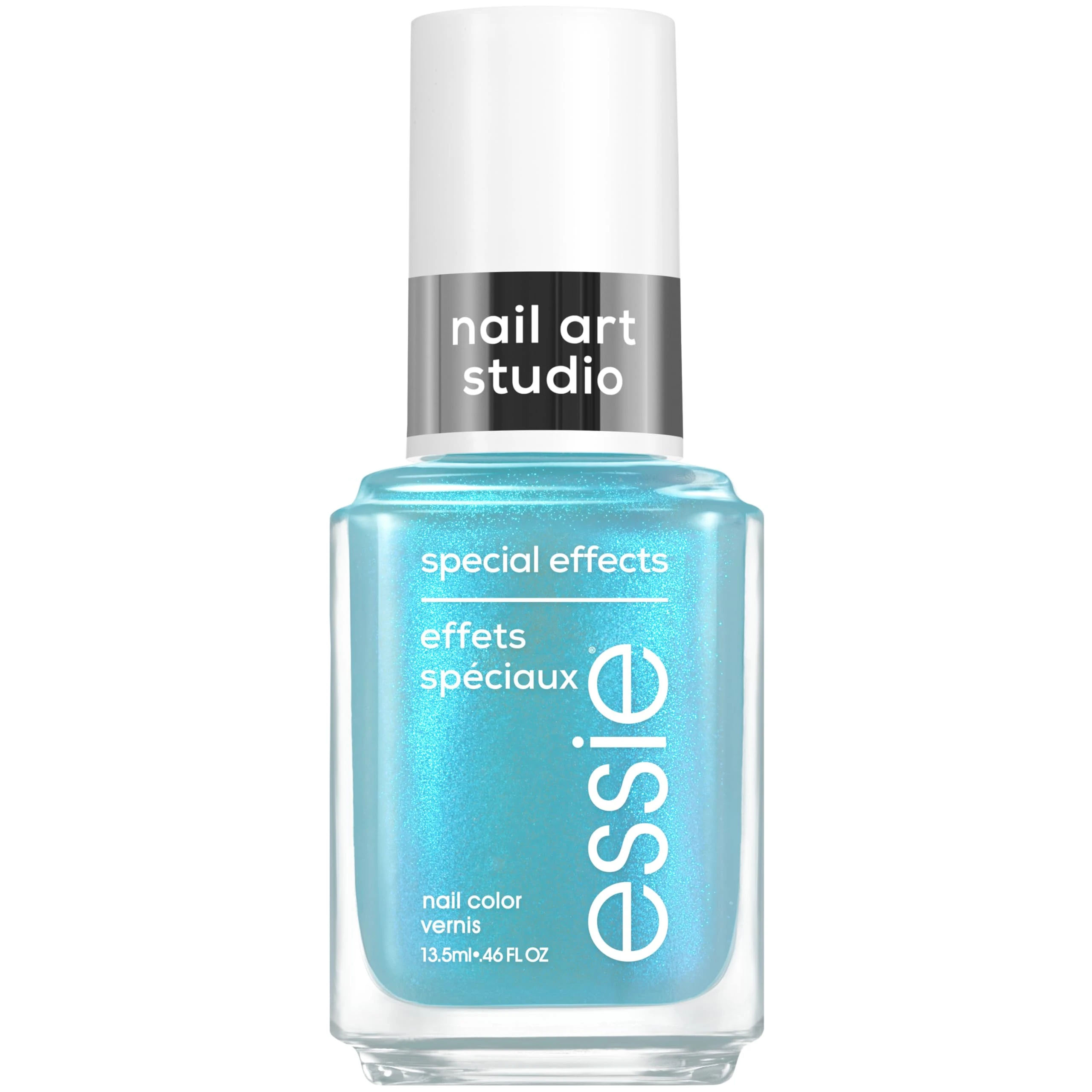Amazon.com : essie Nail Art Studio Special Effects Polish, Shimmer, Riviera Rush, Blue Nail Polish, Vegan, Bikini Snapped, 0.46 fl oz : Beauty & Personal Care
