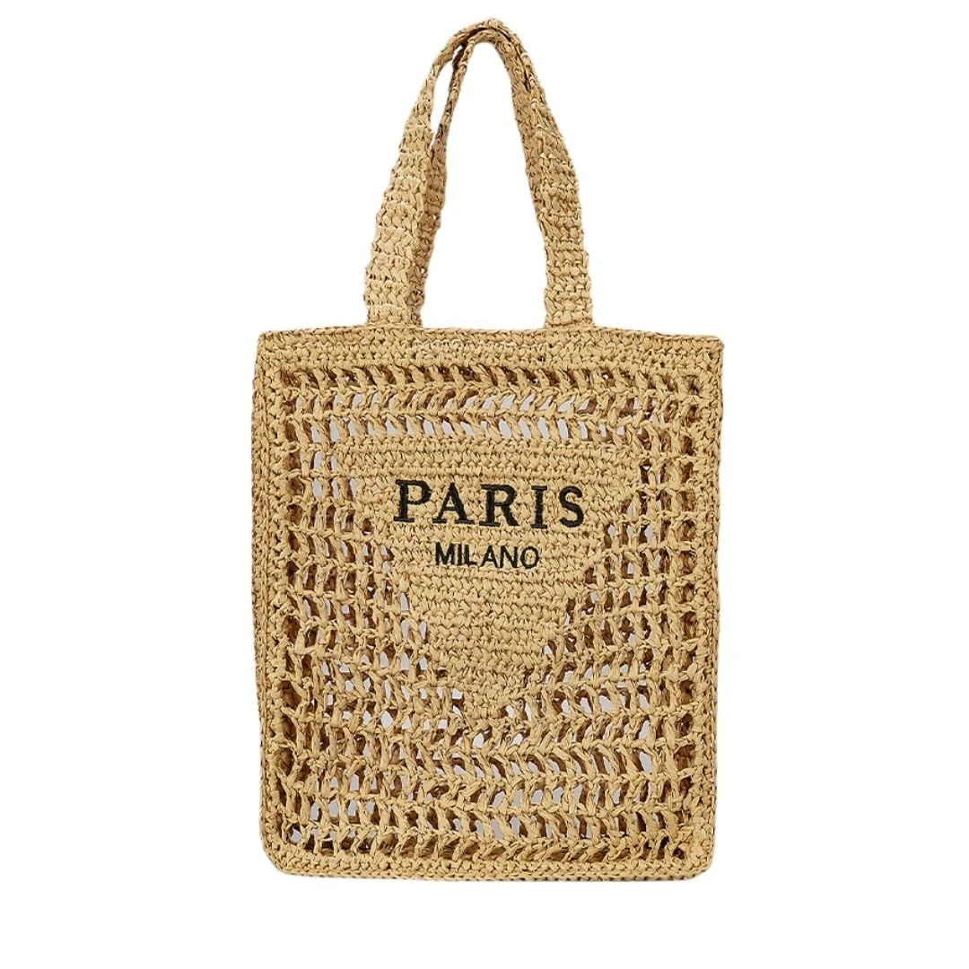 Amazon.com: ABHONOR Hollow Crochet Woven Handbag Straw Woven Bag Straw Mesh Tote Bag For Women Woven Beach Shoulder Bag Summer Purses for Women(Khaki) : Clothing, Shoes & Jewelry