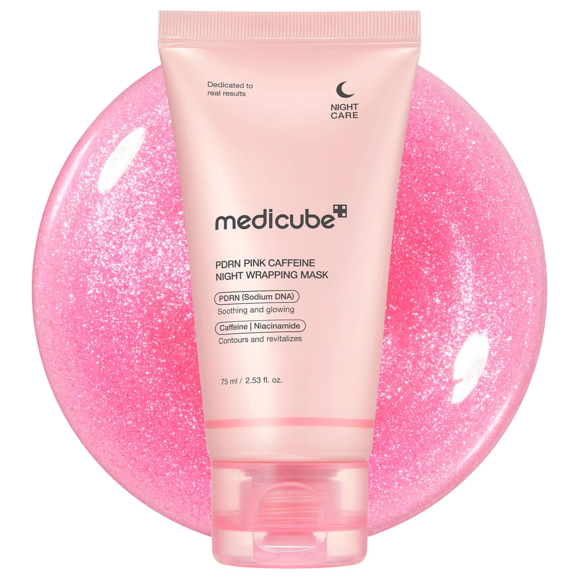 Amazon.com : medicube Wrapping Mask PDRN Caffeine Overnight Peel Off Facial Mask | Firming, Depuffing & Hydration | Caffeine, Collagen For Refined, Glass Skin & Face Contour Support | Korean Skin Care, 2.53 fl.oz : Beauty & Personal Care