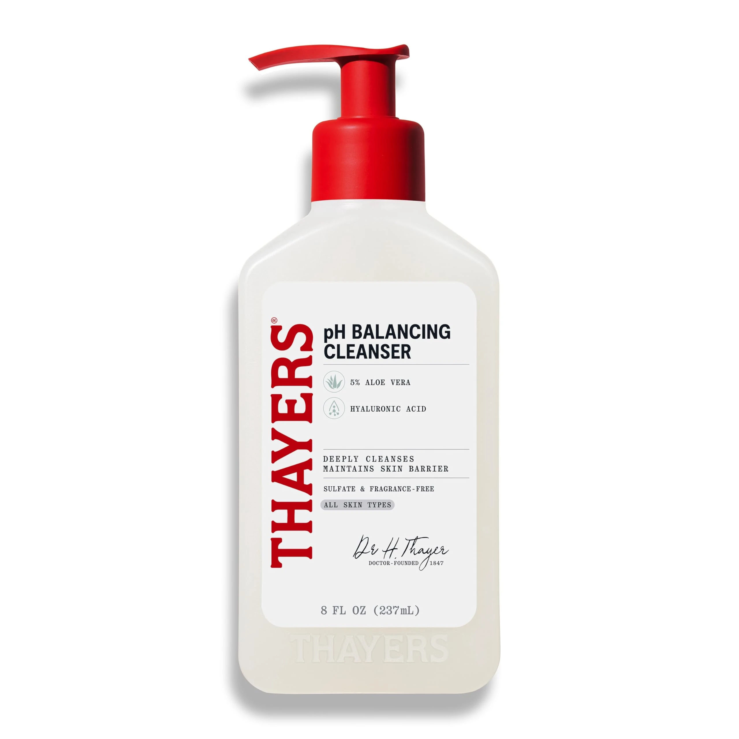 Amazon.com: THAYERS pH Balancing Daily Cleanser, Face Wash with Aloe Vera, Gentle and Hydrating Skin Care for Dry, Oily, or Acne Prone Skin, 8 FL Oz. : Beauty & Personal Care