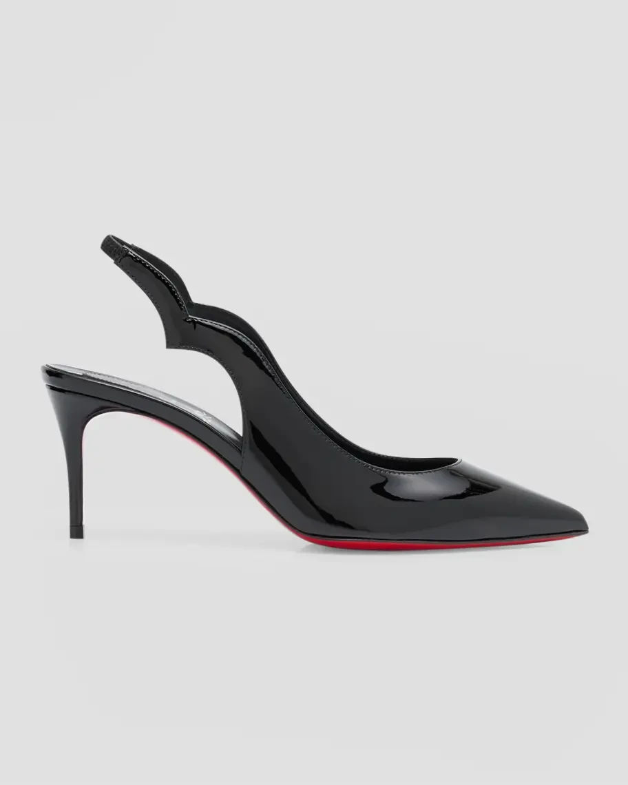 Christian Louboutin 70Mm Hot Chick Patent Slingback Pumps Prod264330052