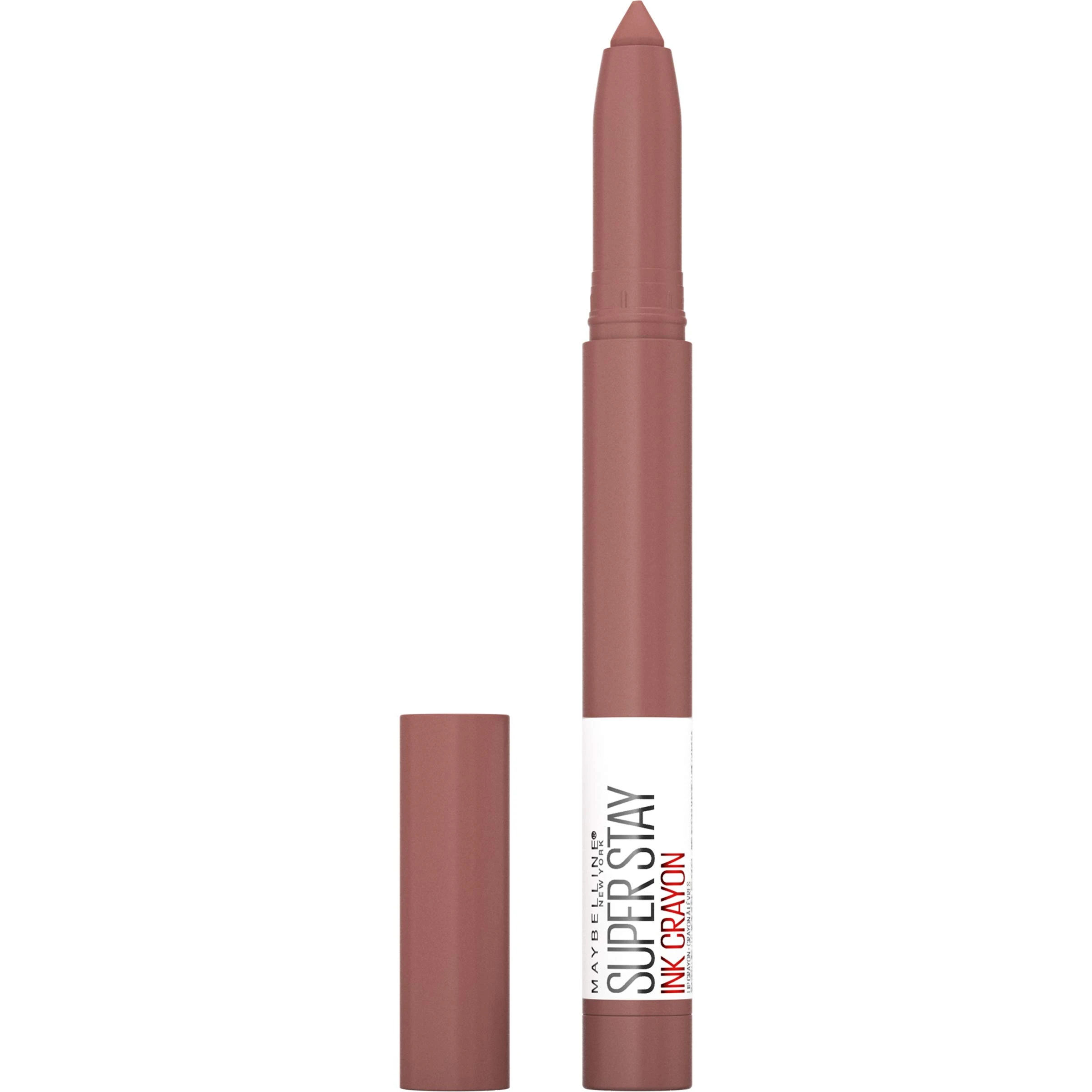 Amazon.com: Maybelline Super Stay Ink Crayon Lipstick Makeup, Precision Tip Matte Lip Crayon with Built-in Sharpener, Longwear Up To 8Hrs, Trust Your Gut, Mauve Nude Pink, 1 Count : Beauty & Personal Care