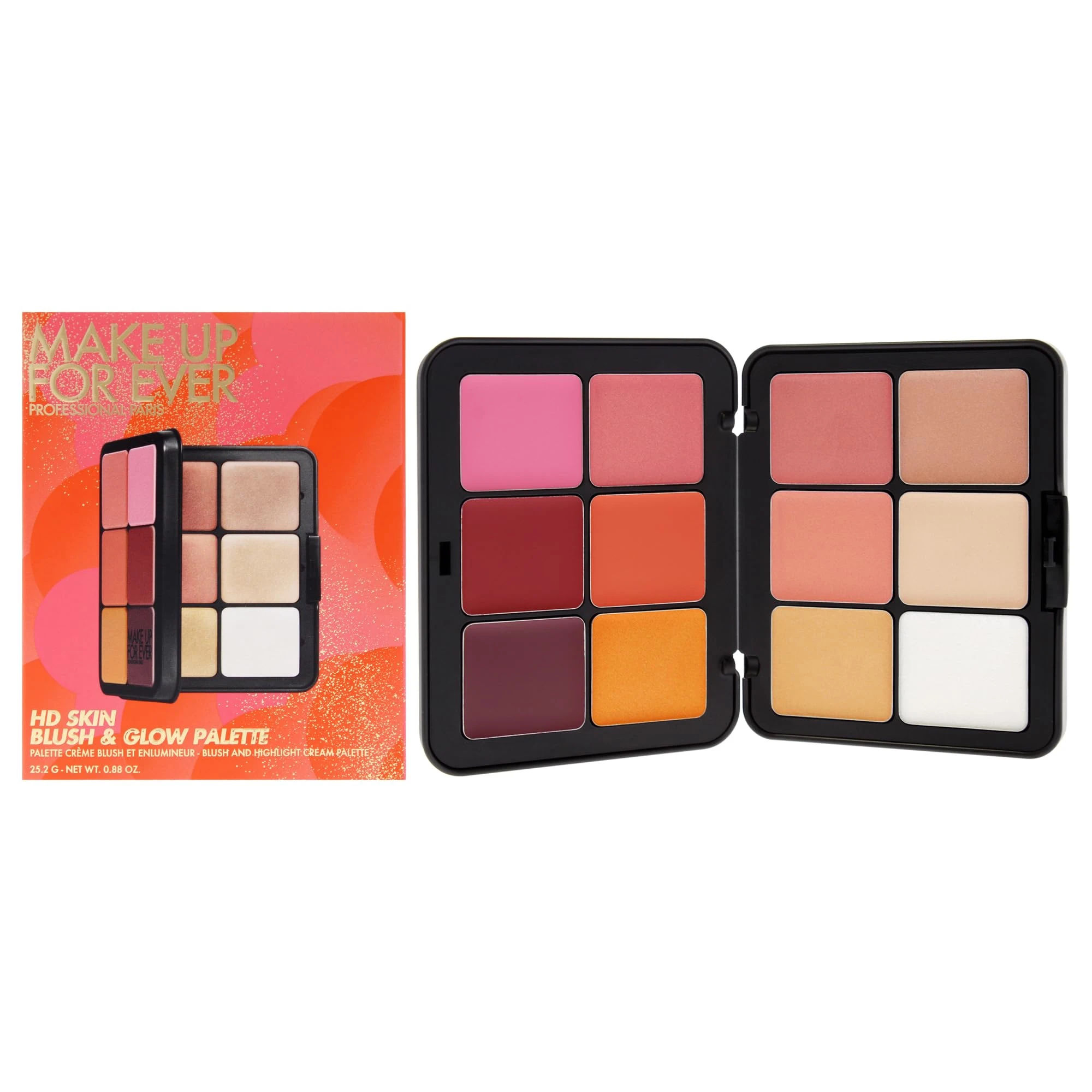 Amazon.com : HD Skin Blush and Glow Palette by Make Up For Ever for Women - 0.88 oz Makeup : Beauty & Personal Care
