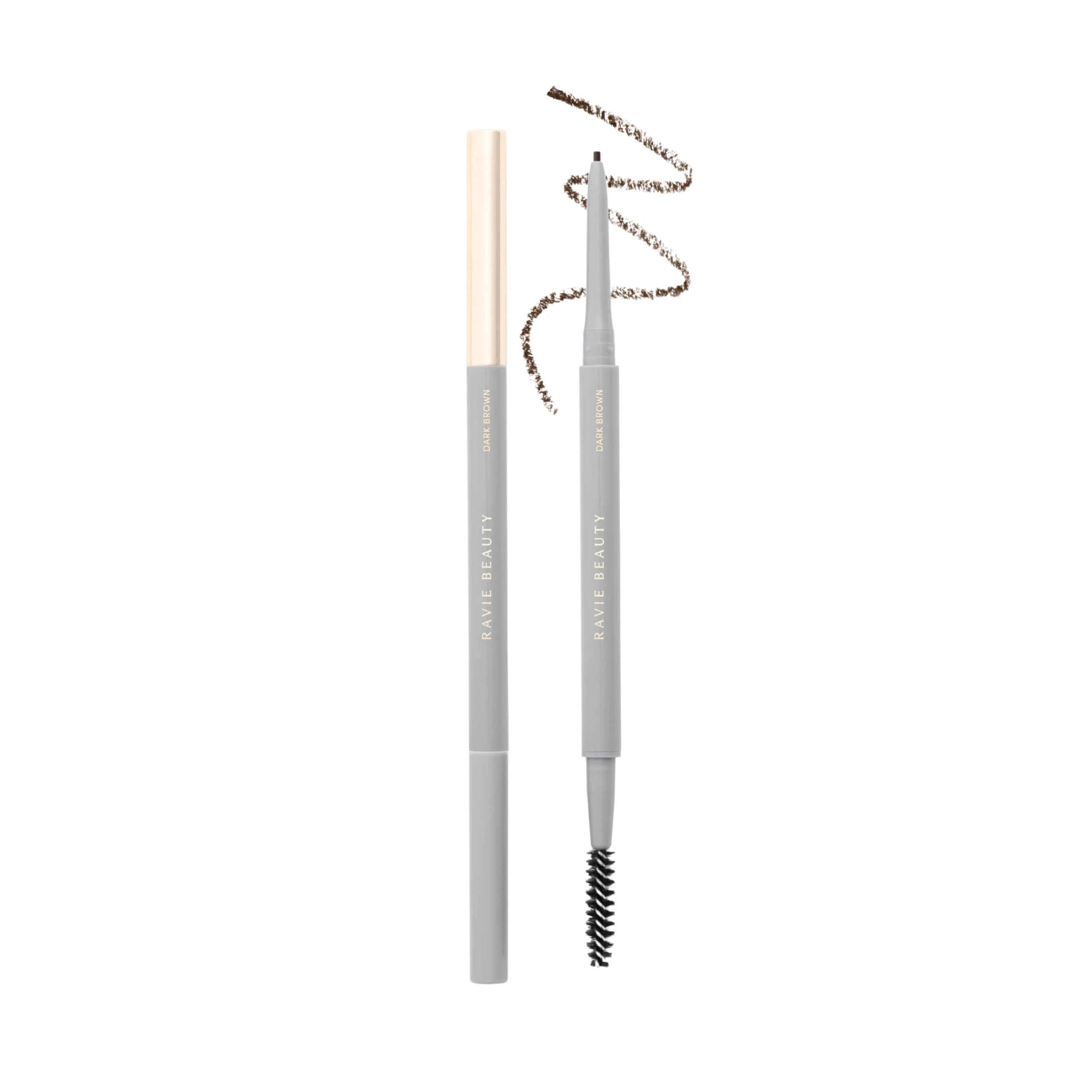 Amazon.com : Ravie Beauty Easy Everyday™ Brow Pencil - Best Eyebrow Pencil for Women, Smudge Proof Hair-Like Strokes, 1.2mm Precision Tip with Spoolie, Vegan (Dark Brown) : Beauty & Personal Care