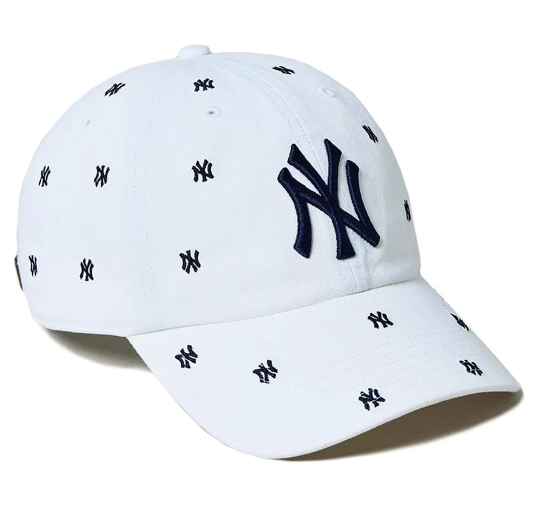 Amazon.com: 47 Brand NY New York Yankees Clean Up Confetti Strapback Cap, Adjustable Hat White : Sports & Outdoors