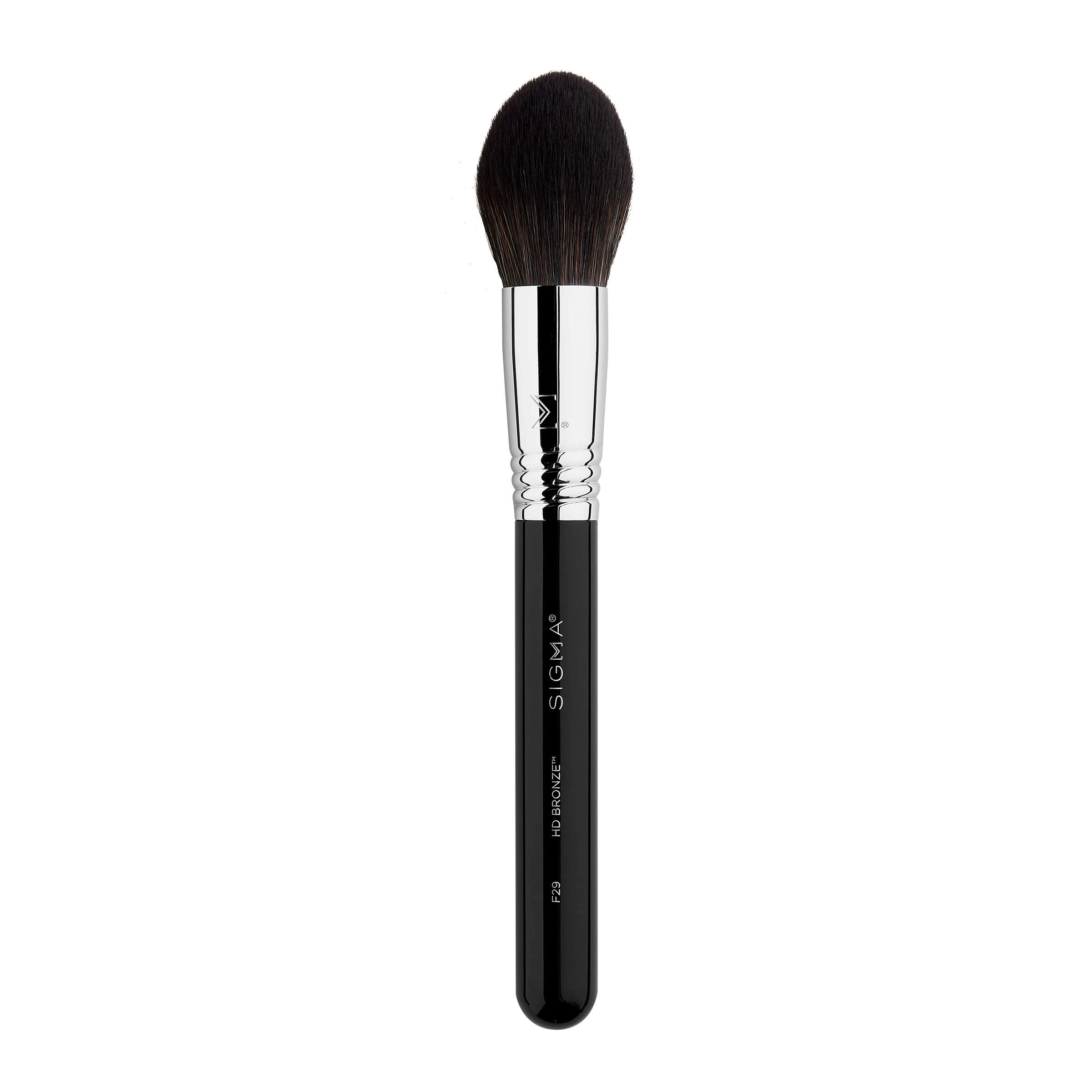 Amazon.com: Sigma Beauty F29 HD Bronzer Brush – Tapered Makeup Brush with Ultra-Soft Synthetic Fibers for Flawless Application, Perfect for Bronzer, Setting Powder & All-Over Powder : Beauty & Personal Care