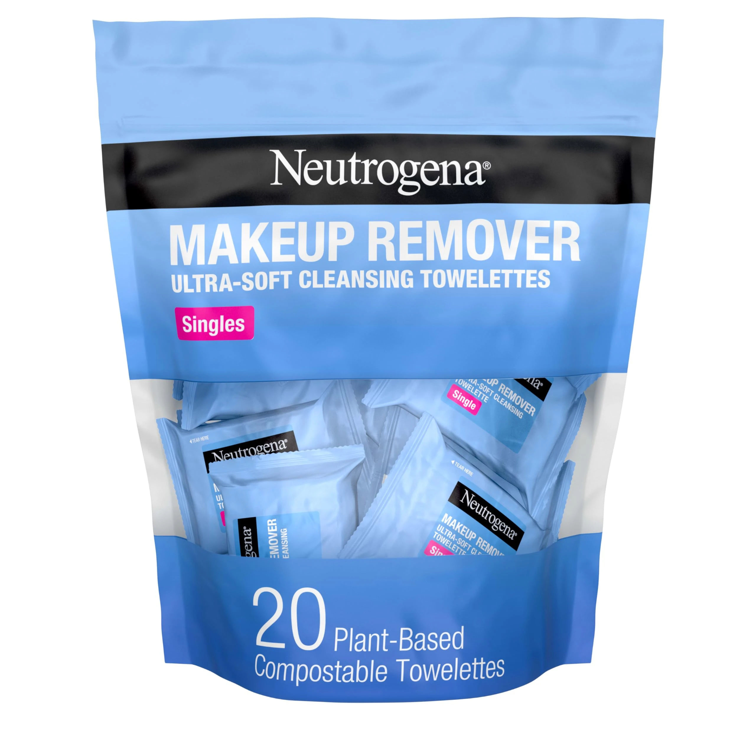 Amazon.com: Neutrogena Makeup Remover Wipes, Daily Single Face Cleansing Towelettes, Makeup Removing Cleansing Wipes Removes Dirt & Oil, Alcohol-Free Face Towelettes, 20 ct : Beauty & Personal Care