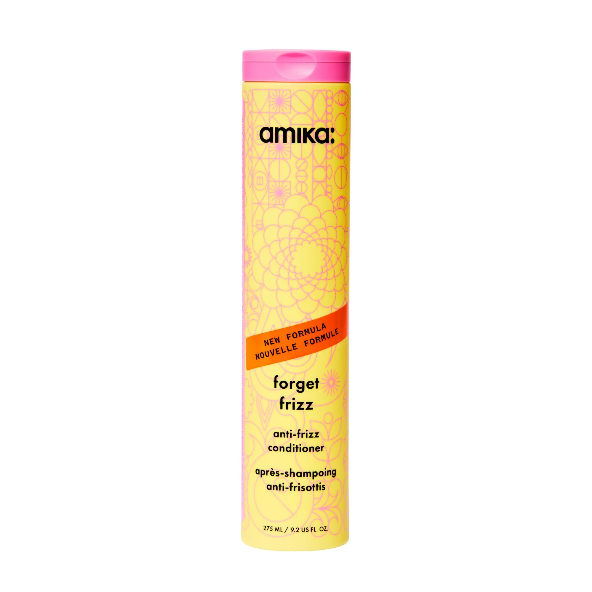 Amazon.com: amika forget frizz anti-frizz conditioner, 275ml | smoothing, humidity protection, up to 72 hour frizz control + lightweight hydration, for medium to thick coarse hair types 2a-4c : Everything Else