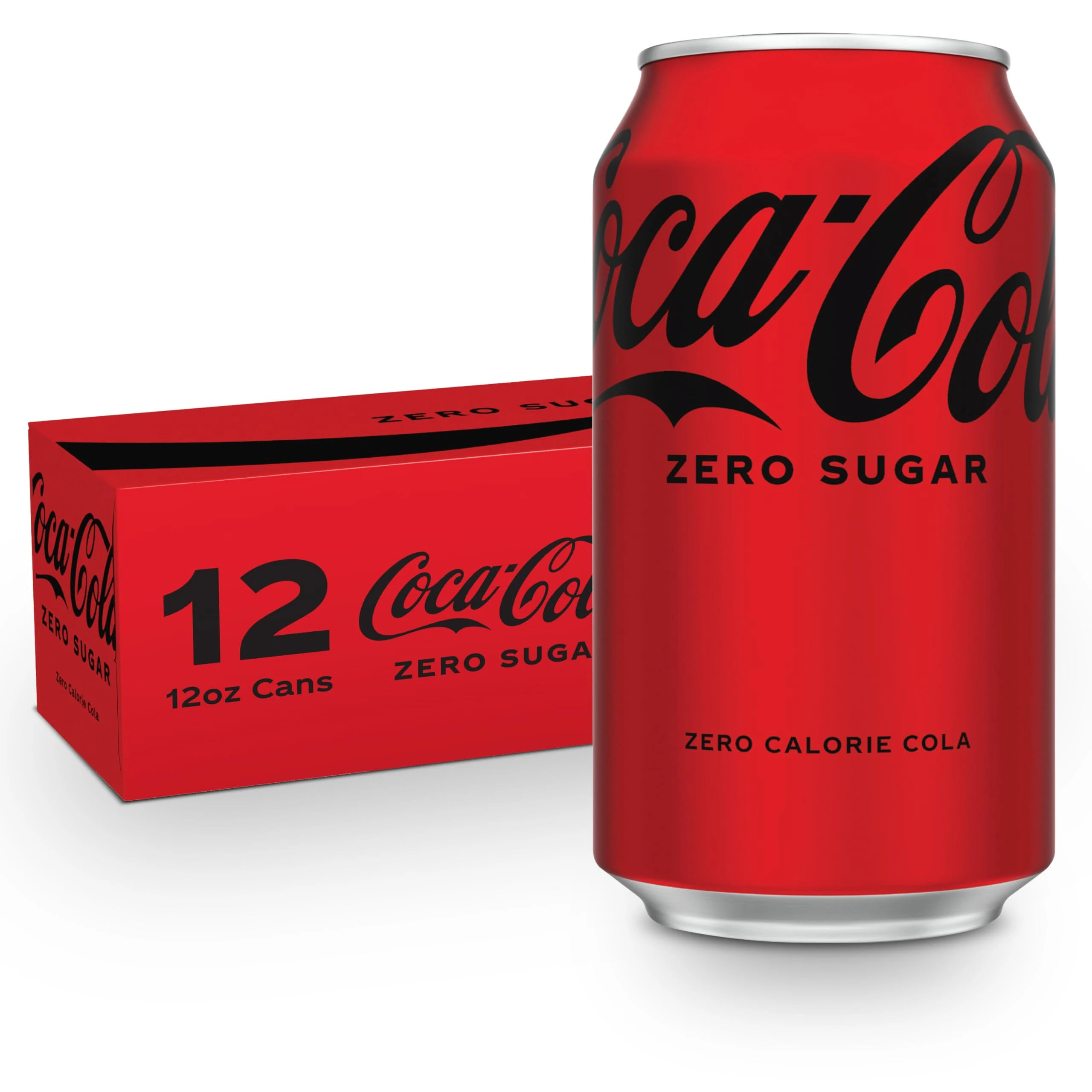 Amazon.com : Coca-Cola Zero Sugar Soda, 12 fl oz Cans, 12 Pack - Classic Cola Soft Drink Fridge Pack : Everything Else