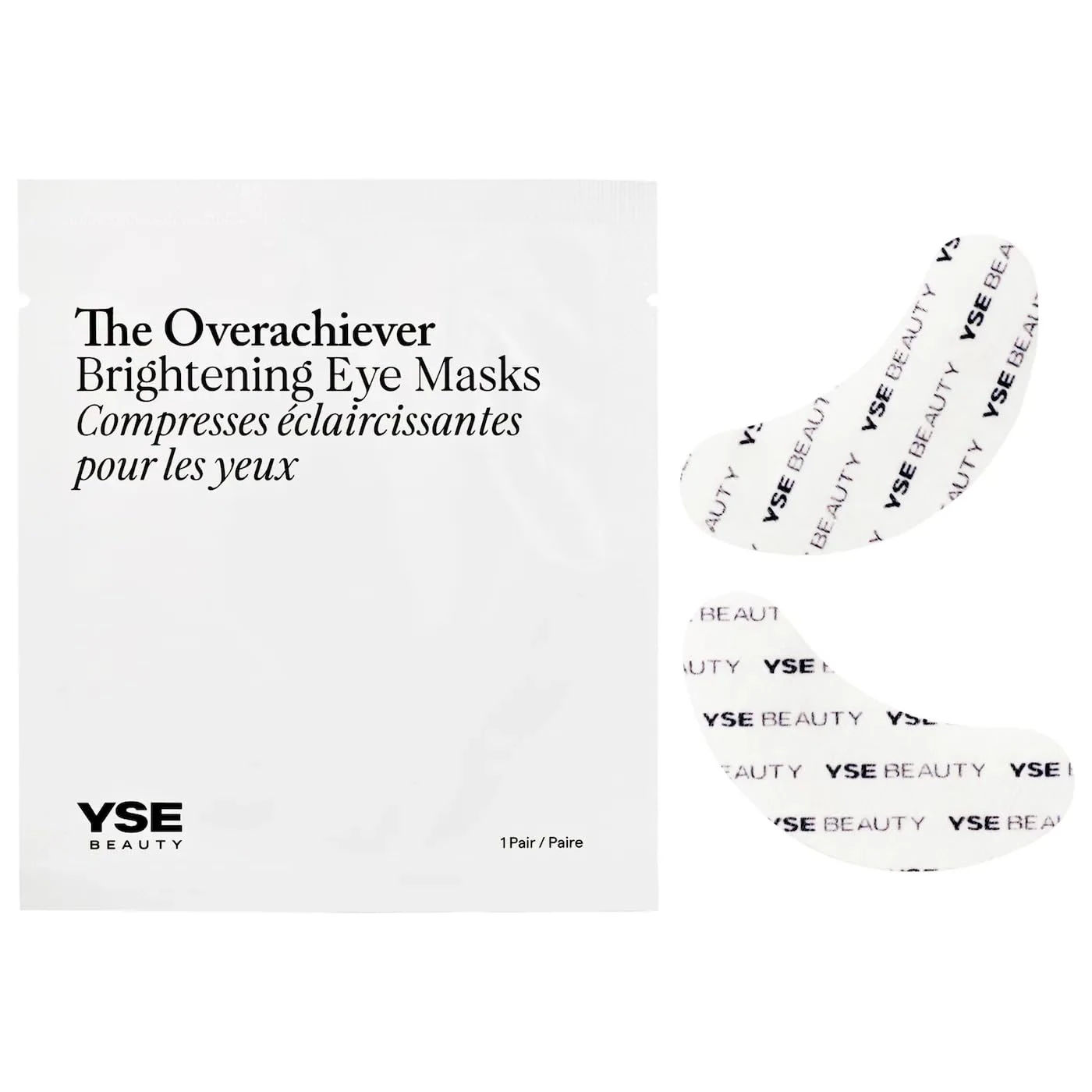 YSE Beauty The Overachiever Brightening & Depuffing Eye Patches with Vitamin C | Size: 6 pairs