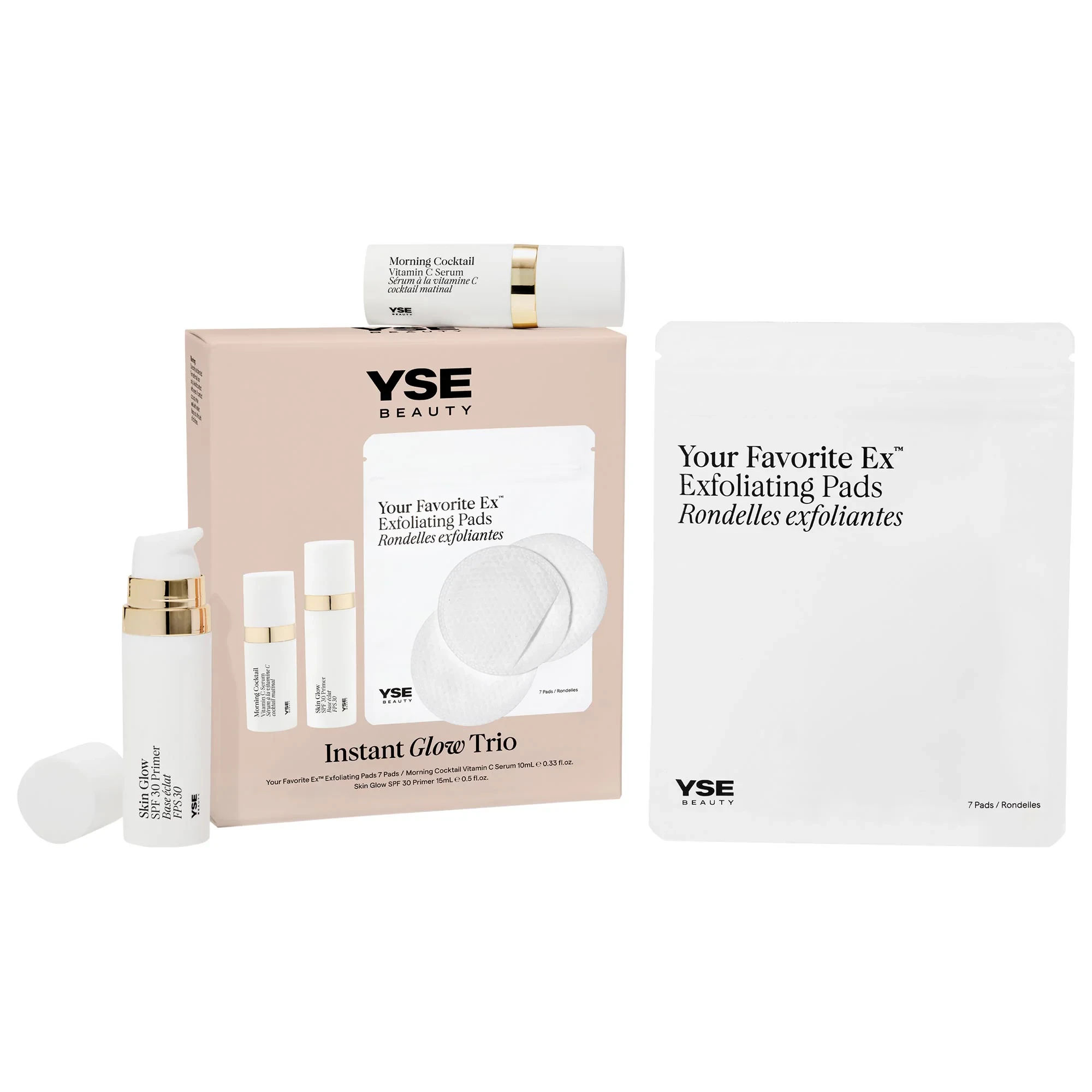YSE Beauty Skin Glow SPF 30 Tinted Sunscreen Primer with Niacinamide, 1.7 oz, Radiant Finish, Hydrating Formula