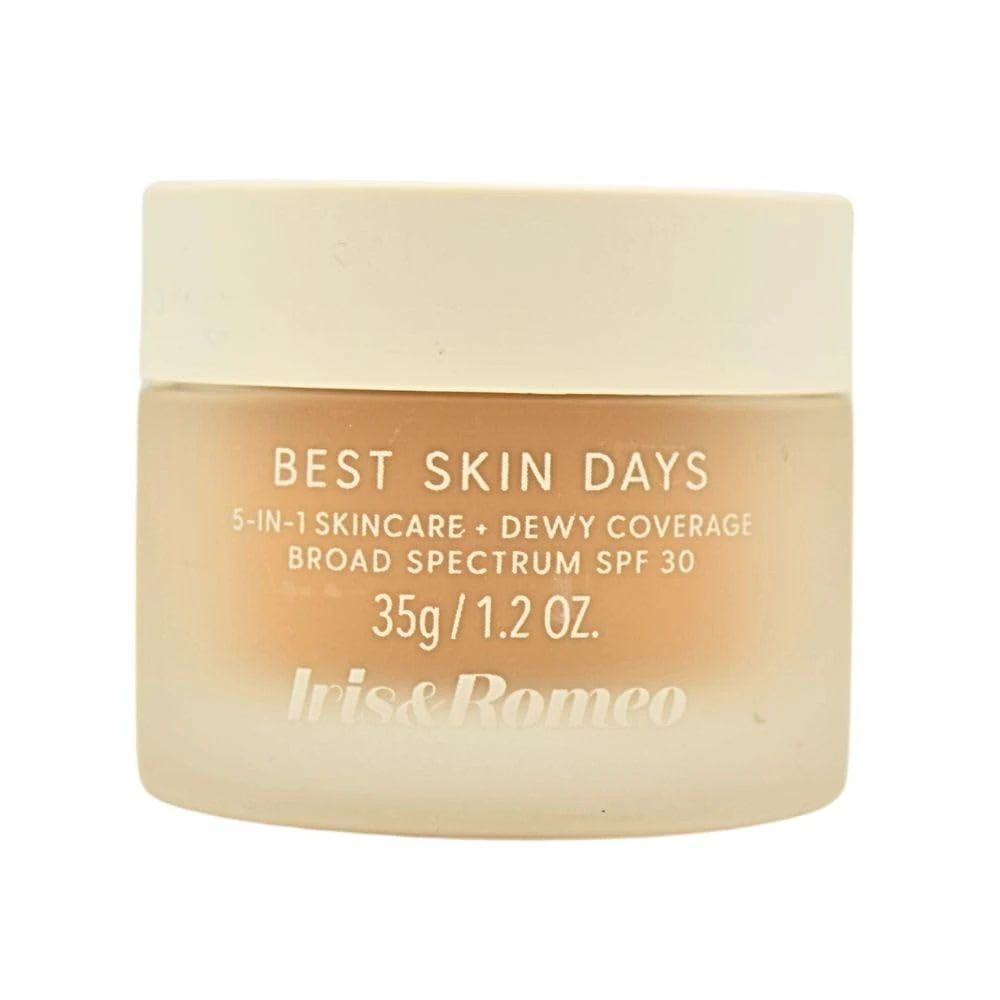 Amazon.com : IRIS&ROMEO Best Skin Days SPF 30 Dewy Coverage Foundation Makeup - Shade 7, Medium Skin with Olive Undertones, 1.2 oz : Beauty & Personal Care