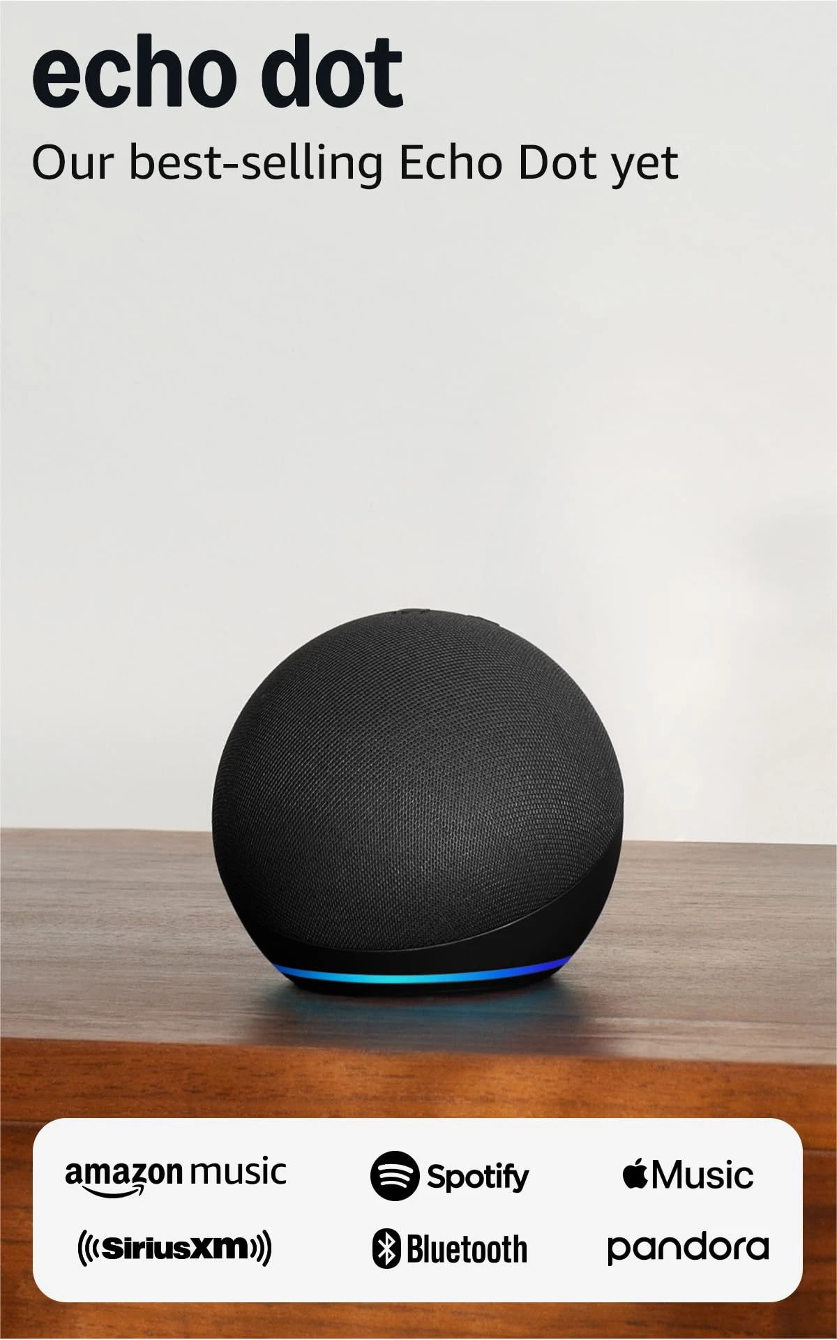2022 Echo Dot 5th Gen Smart Speaker | Charcoal | Amazon