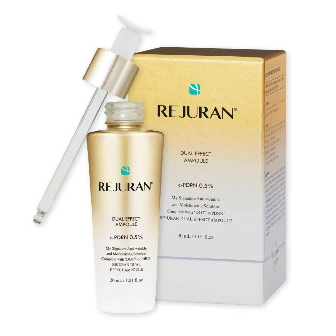 Amazon.com: REJURAN® Dual Effect Ampoule, DOT DUAL c-PDRN® - Salmon DNA Face Serum for Deep Rejuvenation, Wrinkle Care, Firming, Skin Elasticity with Visible Anti-Aging Results. Korean Skincare (1.01 fl oz) : Beauty & Personal Care