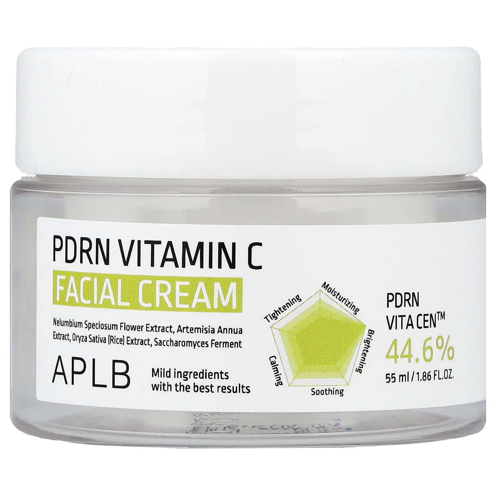 Amazon.com: APLB PDRN Vitamin C Facial Cream | PDRN VITA CEN™ 44.6% 1.86 FL.OZ/Korean Skincare, Wrinkle Care, Elasticity care, Moisturize, Revitalize for gentle and improve skin texture : Beauty & Personal Care