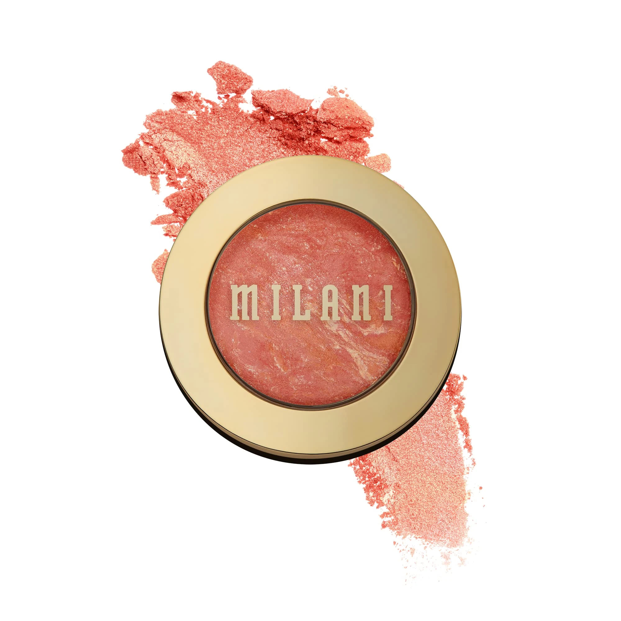 Milani Baked Blush, Powder Blush for Cheeks, Cruelty Free Makeup - Shape, Contour & Highlight Face for a Shimmery or Matte Finish -Corallina