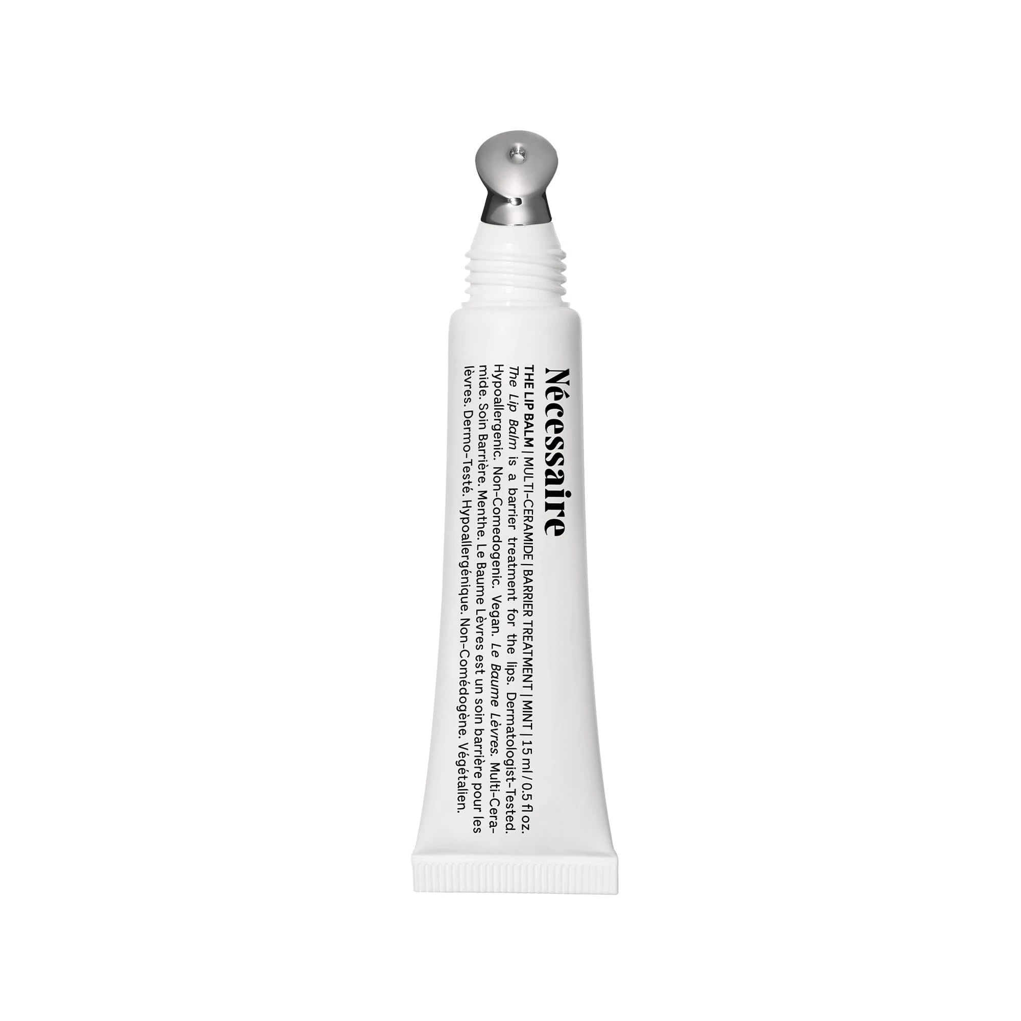 Nécessaire The Lip Balm | Hydrating Hyaluronic Acid Lip Balm for Women and Men, Mint Oil with Niacinamide + Essential Ceramides. Non-Comedogenic Lip Balm for Dry Lips – 15 ml / 0.5 fl oz