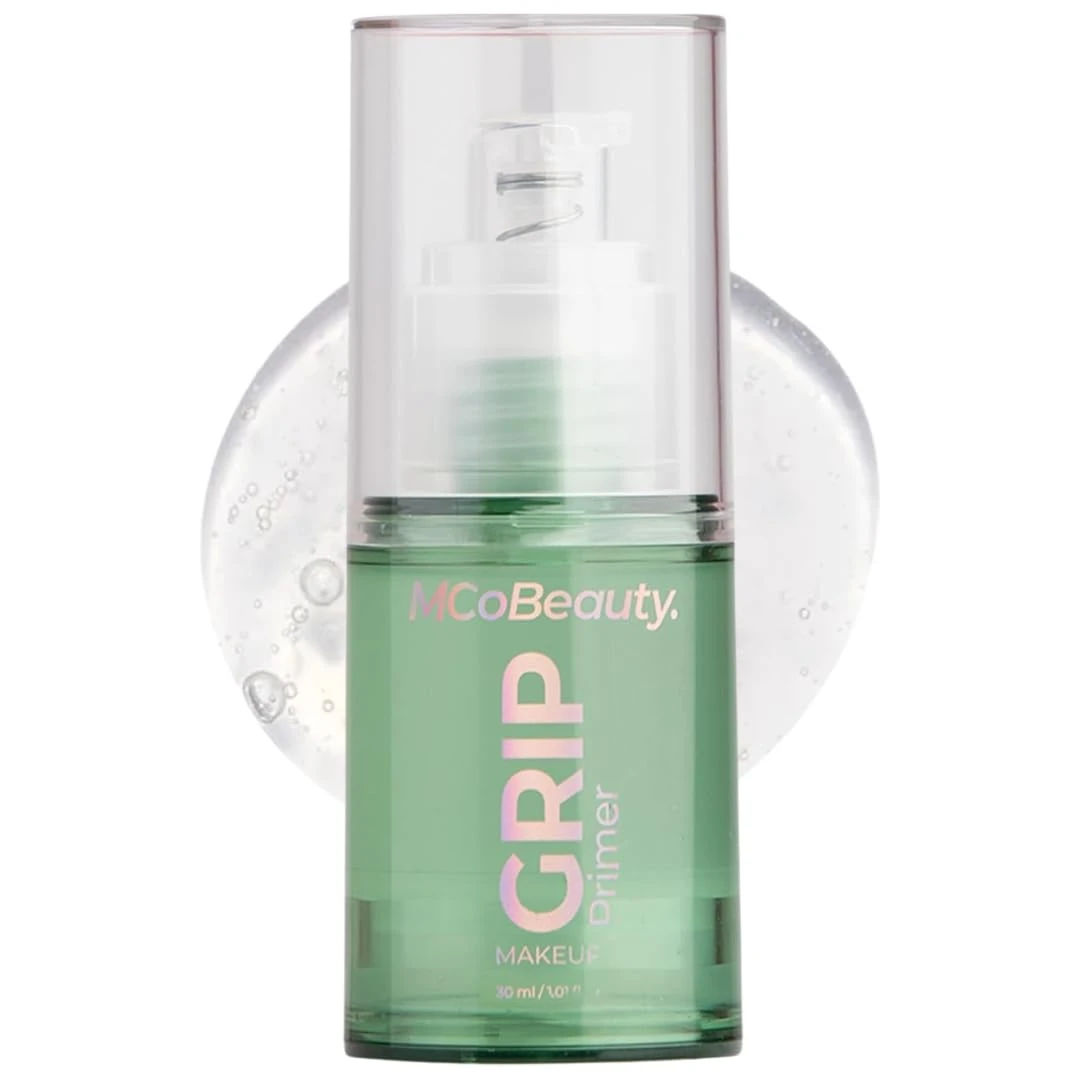 MCoBeauty - Grip Primer - Grippy Hold Lightweight Makeup Primer - Hydrating Gel Base Face Primer with Moisturizing Ingredients - Aloe Vera, Niacinamide & Vitamin E - Preps Skin for Long-Lasting Makeup