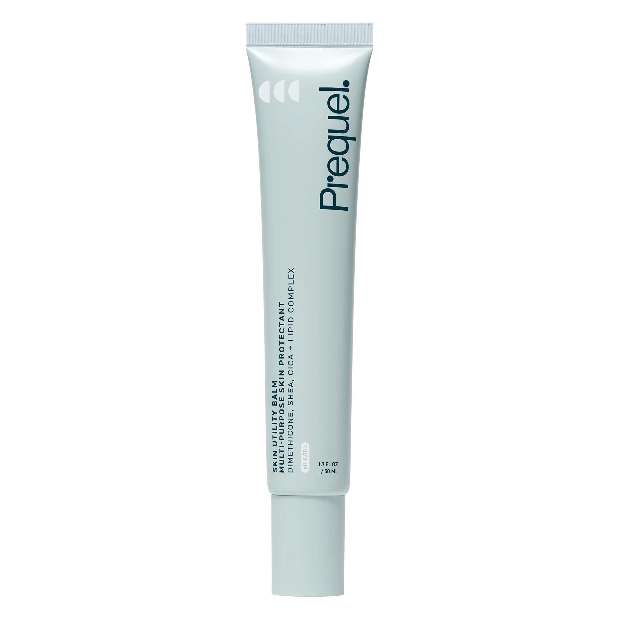 Prequel Skin Utility Balm. Advanced Occlusive Face Cream for Dry Skin, Moisturizer for Sensitive Skin. Thick Non-Comedogenic Barrier Protection with Dimethicone and Shea Butter. 1.7oz Tube