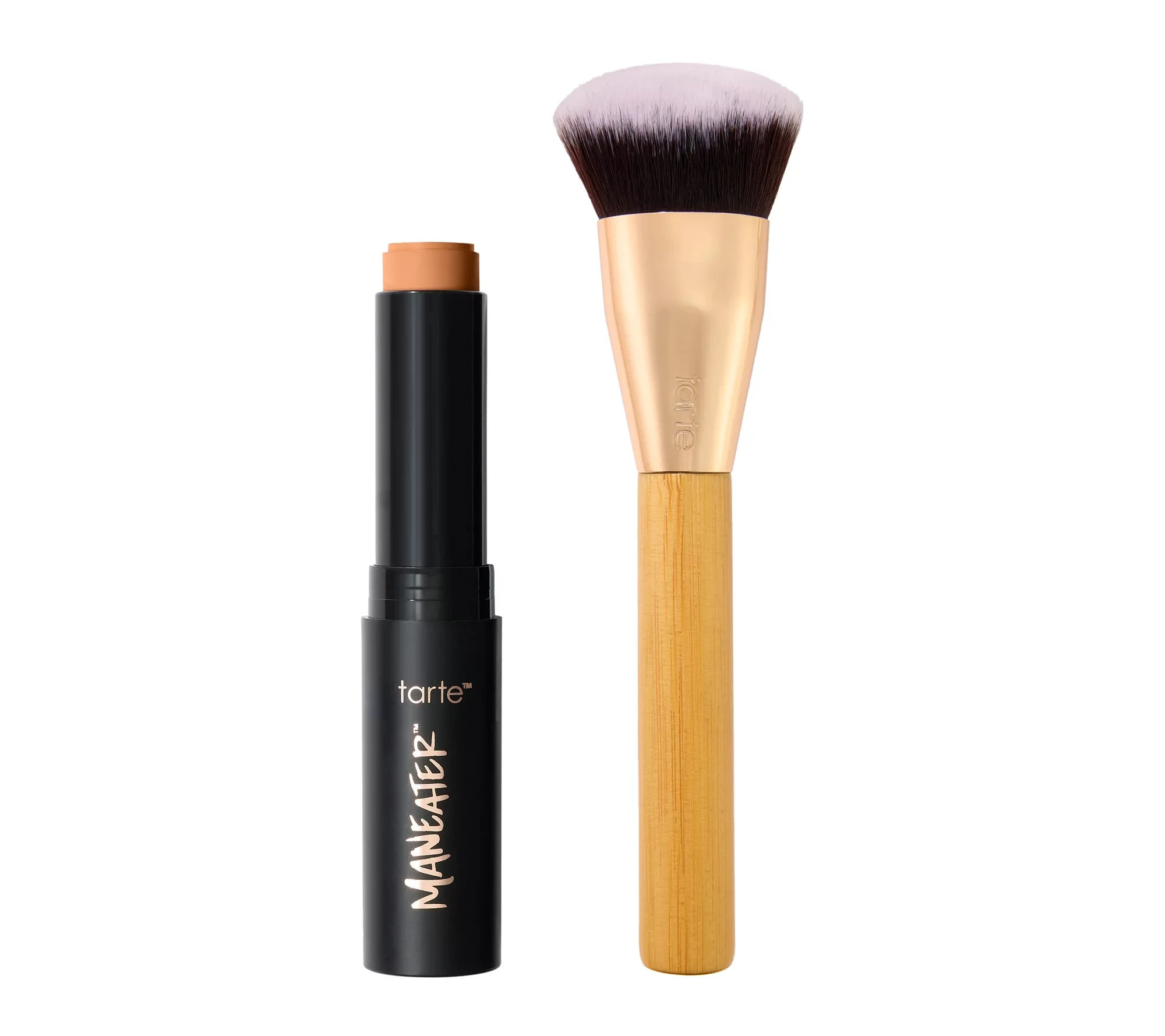 tarte maneater poreless stick foundation & brush - QVC.com