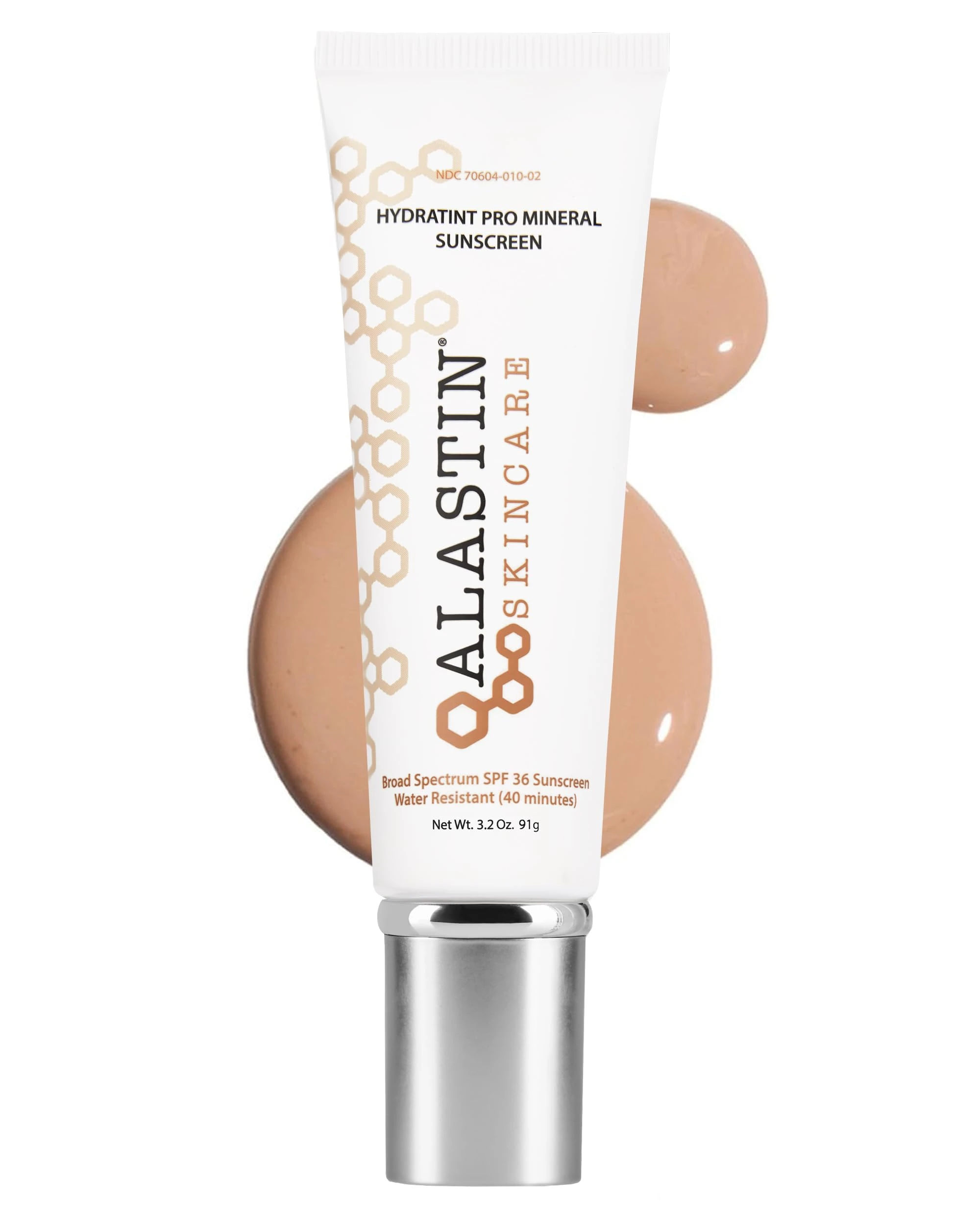 ALASTIN Skincare HydraTint Pro Mineral Sunscreen SPF 36 (3.2 oz) | 2-in-1 Tinted Daily Sunblock Moisturizer for Face & Neck | Fragrance-Free, Water Resistant