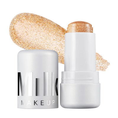 Milk Makeup Cooling Water Jelly Shimmer – Buildable Face + Body Highlighter Stick for Sheer Shimmery Glow – Long-Lasting, Hydrating, Glitter Free Formula